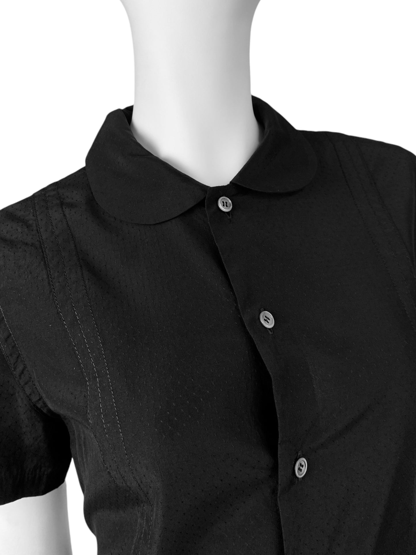 COMME DES GARÇONS SS2002 BLACK BACK TIED UP SHIRT