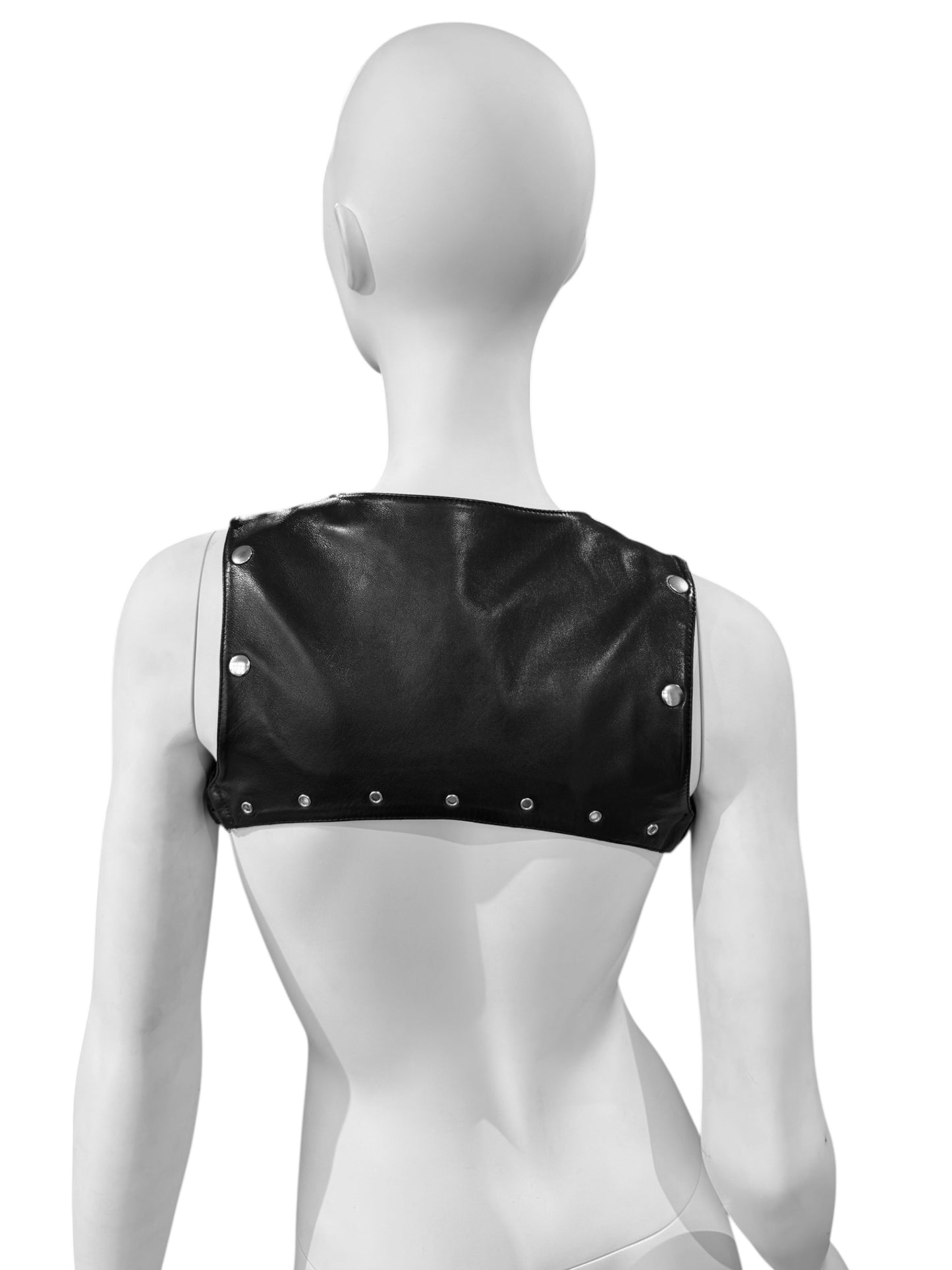 PLEIN SUD FW2002 BLACK LEATHER BONDAGE HARNESS