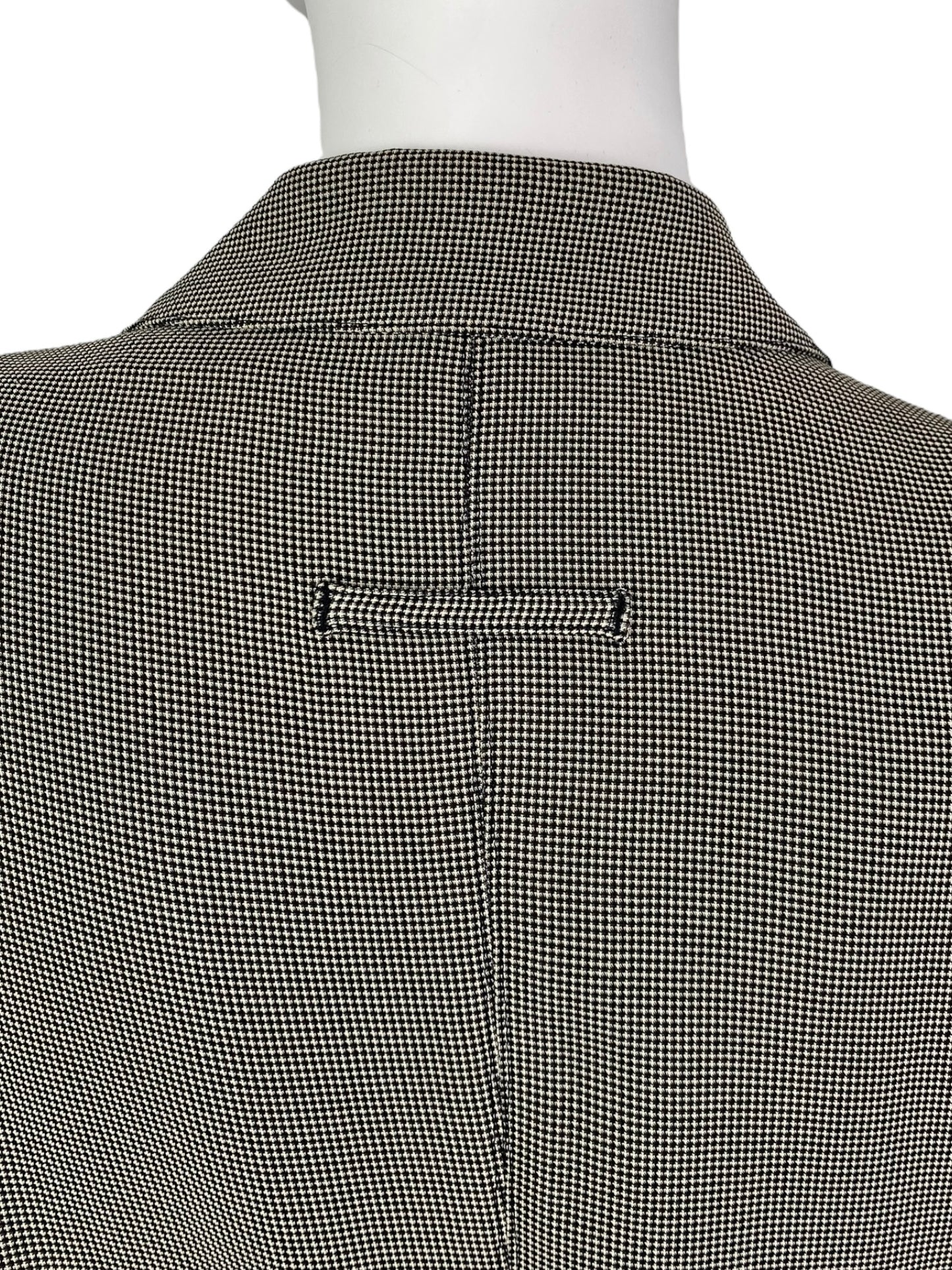 JEAN-PAUL GAULTIER 1980s LIGHT GREEN/GREY CHECKERED UTILITY POCKET SKIRT SUIT (BLAZER & SKIRT)