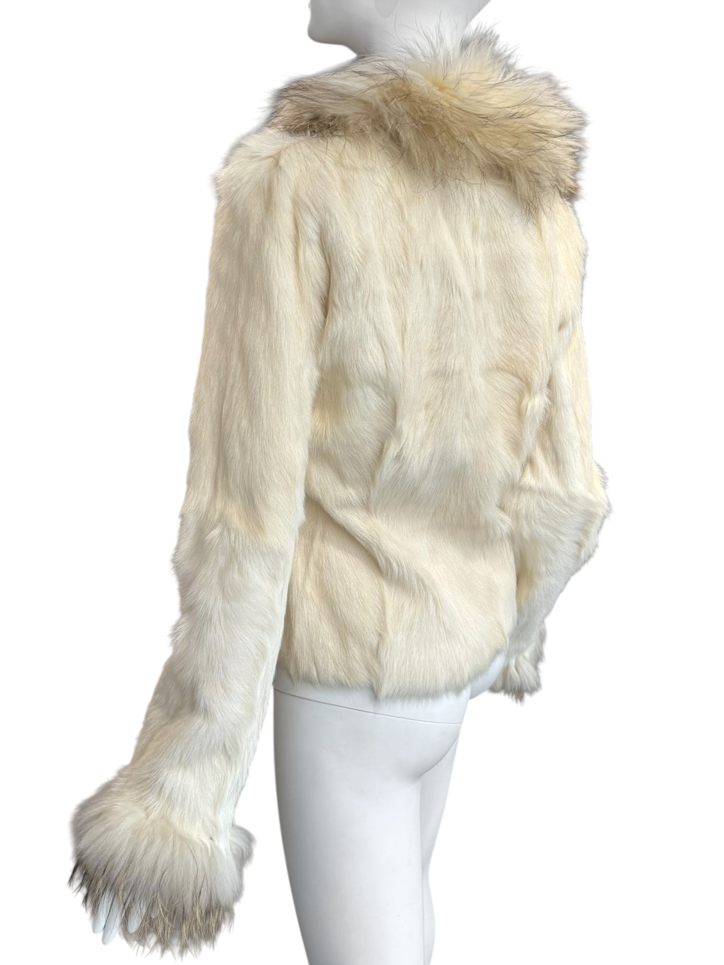 JITROIS 2000s CREAM FUR REVERSIBLE JACKET