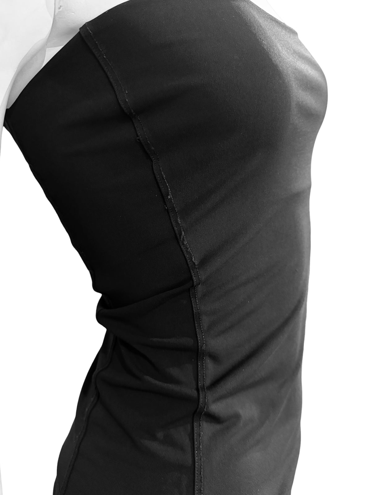 PLEIN SUD 2000s BLACK BUSTIER TOP