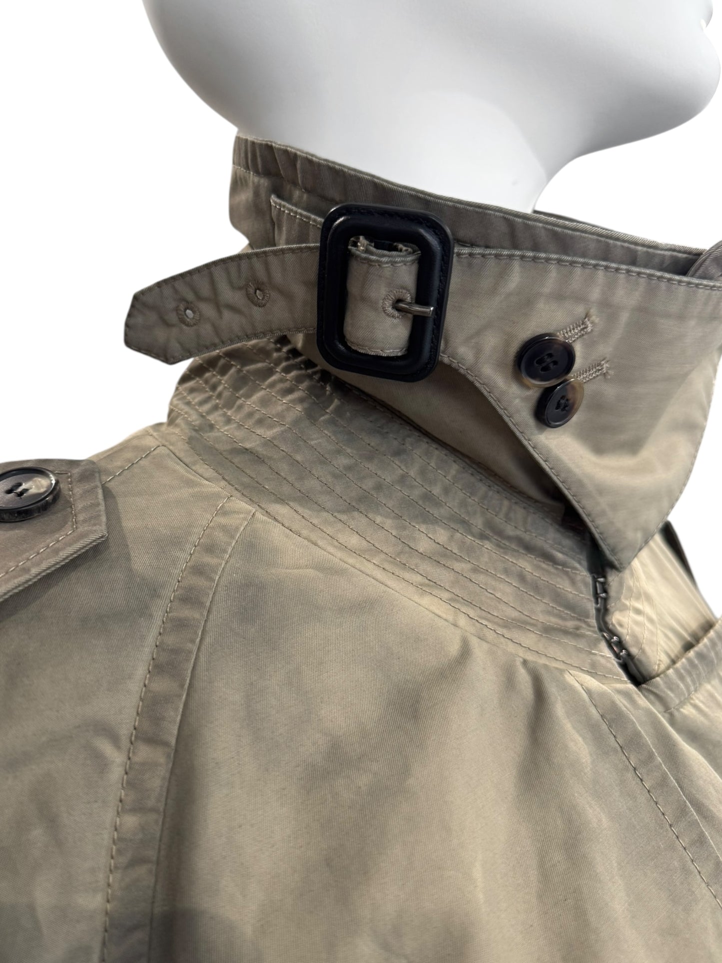 MAISON MARGIELA FW2019 BY JOHN GALLIANO BEIGE DESTRUCTURED TRENCH COAT