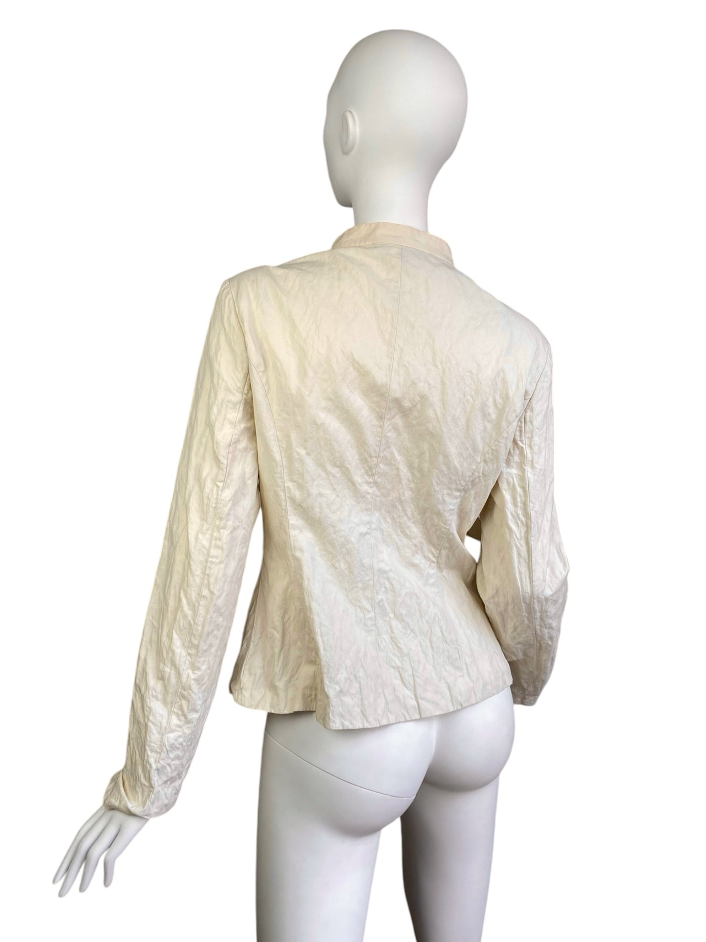 SONIA SPECIALE 2000s CREAM CREASED KNOT JACKET