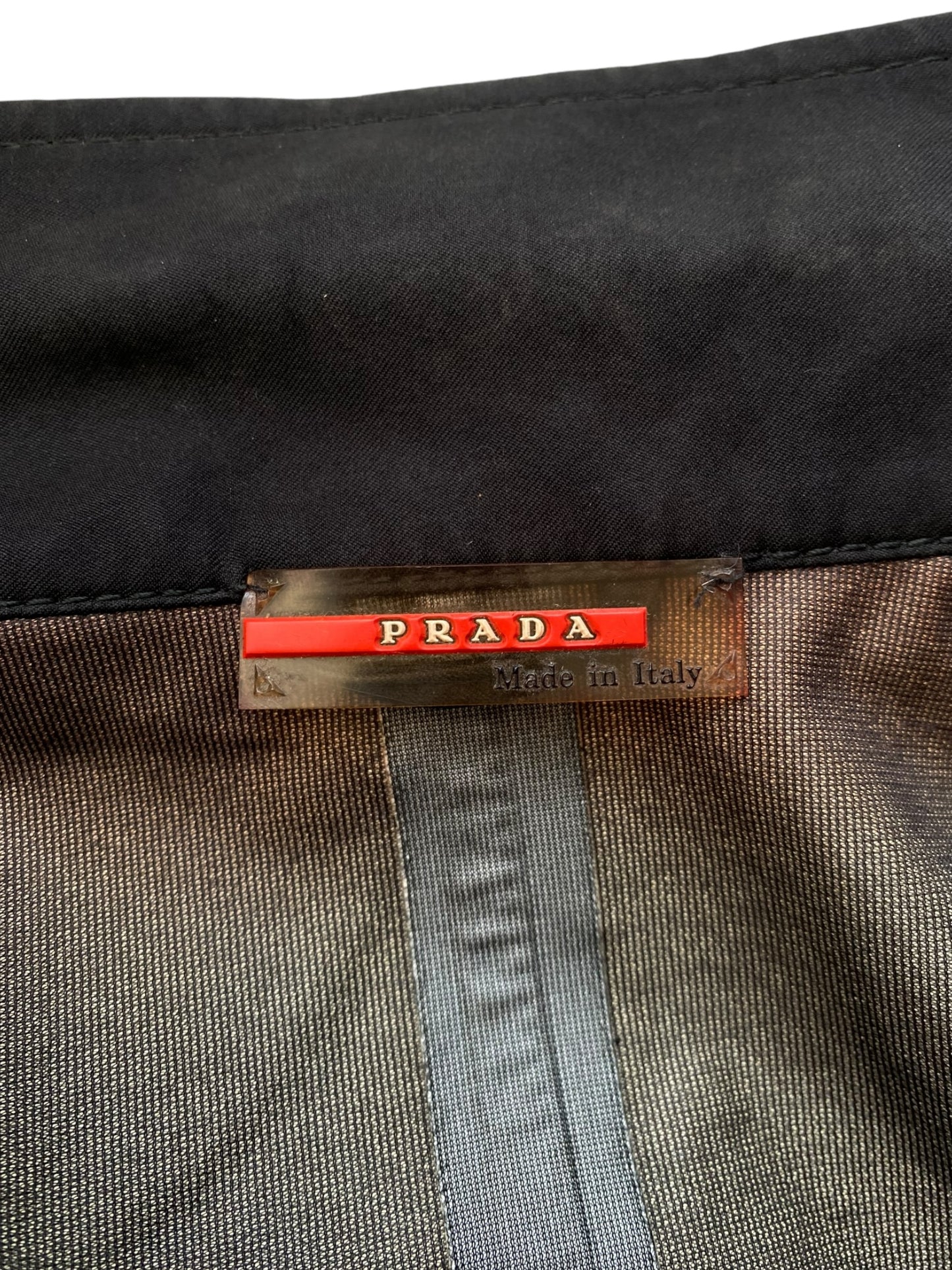 PRADA 1990s BLACK DETACHABLE SLEEVES JACKET