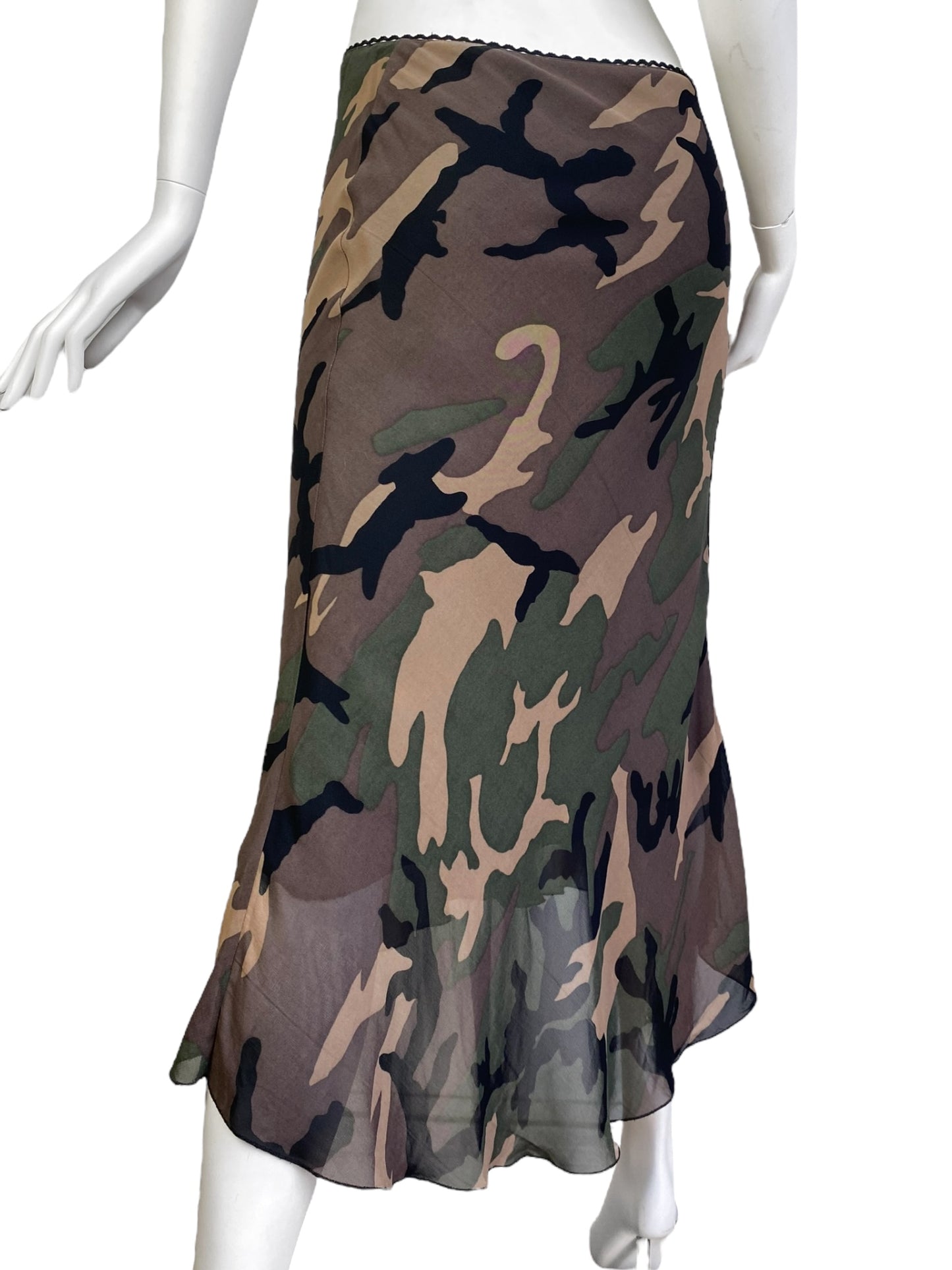 KADRA 2000s CAMO MAXI SKIRT