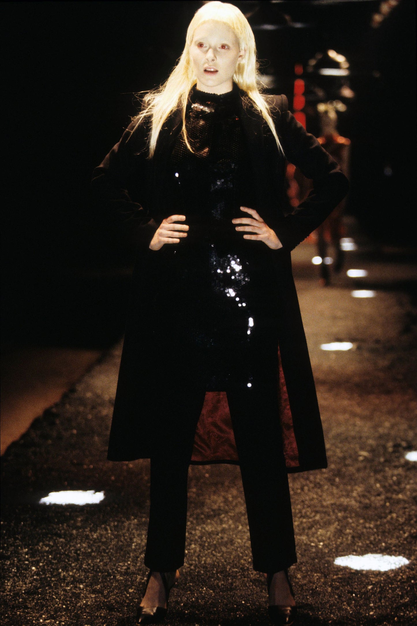 ALEXANDER MCQUEEN FW1998 ‘JOAN’ BLACK SEQUINS VEST