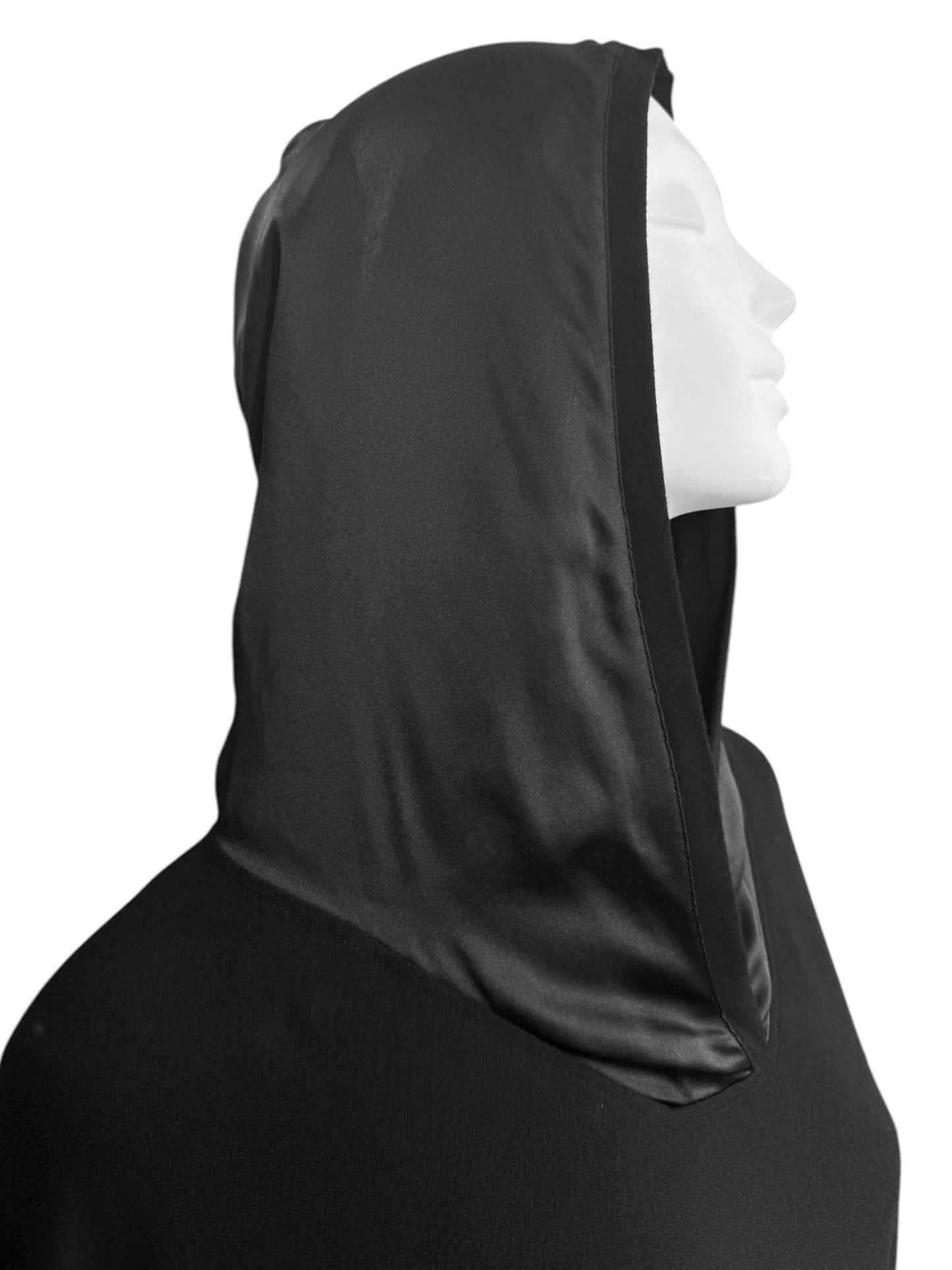 PLEIN SUD JEANIUS FW2013 BLACK HOODED BATWING SLEEVES SWEATER