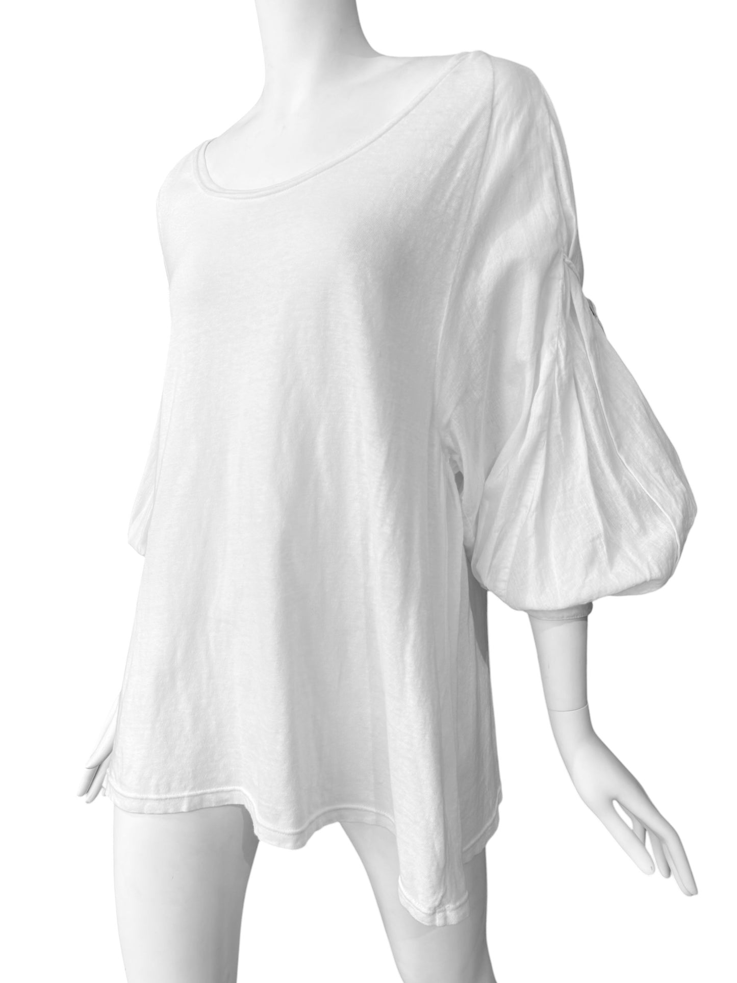 KAPITAL 2000s WHITE OVERSIZE BLOUSE