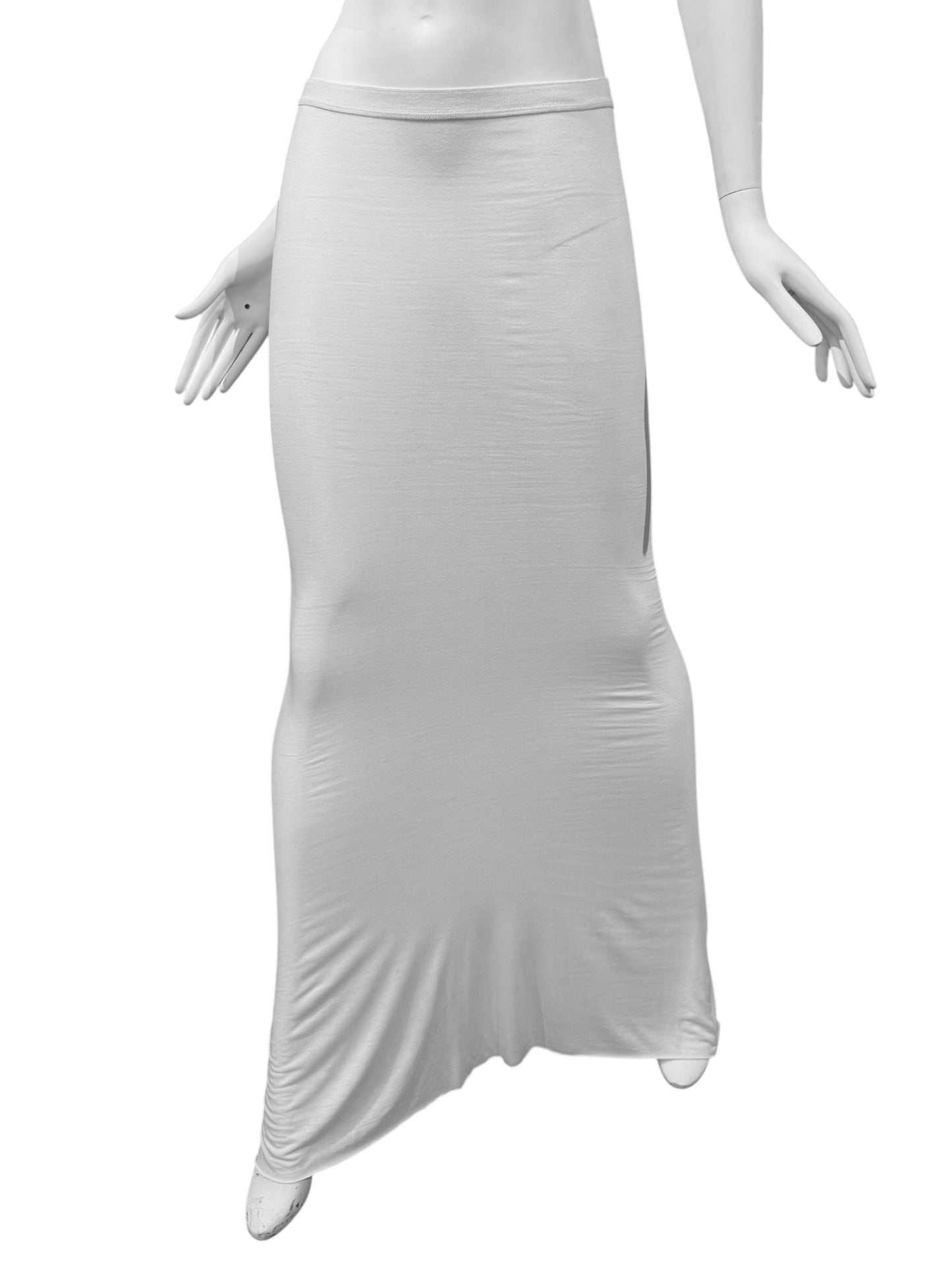 RICK OWENS LILIES 2020s WHITE FLOOR-LENGTH SKIRT
