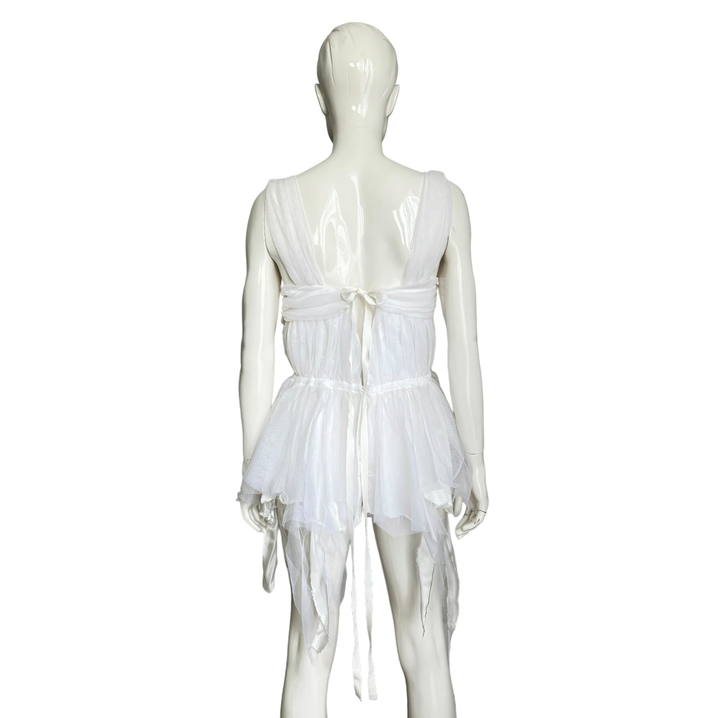 MM6 MARGIELA SS2020 WHITE TULLE TUTU TOP