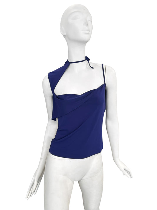 PLEIN SUD SS1998 PURPLE ASYMMETRICAL TANK TOP