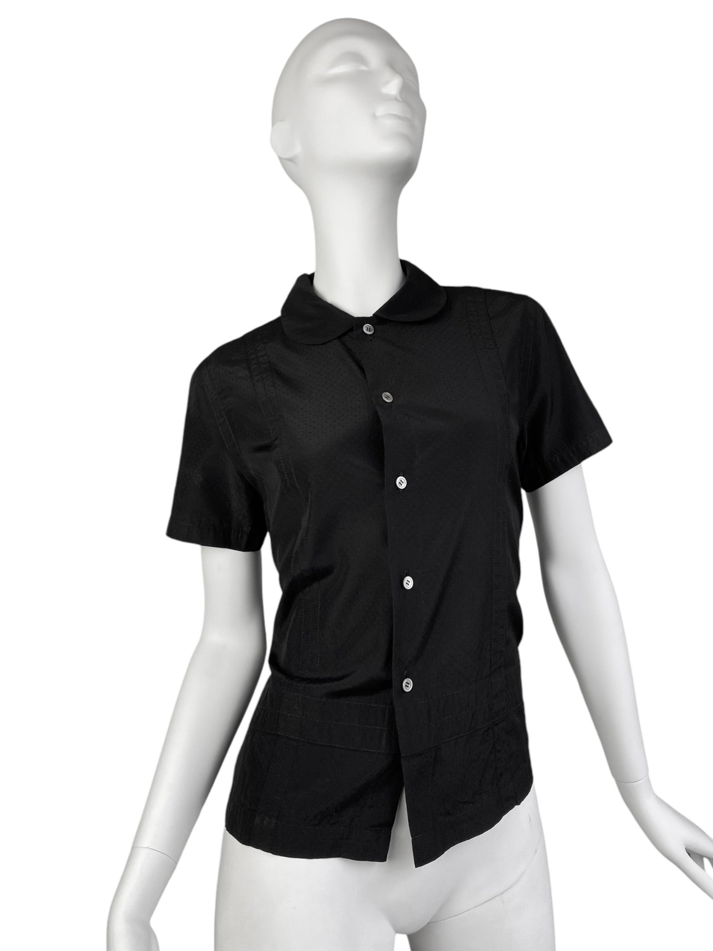 COMME DES GARÇONS SS2002 BLACK BACK TIED UP SHIRT