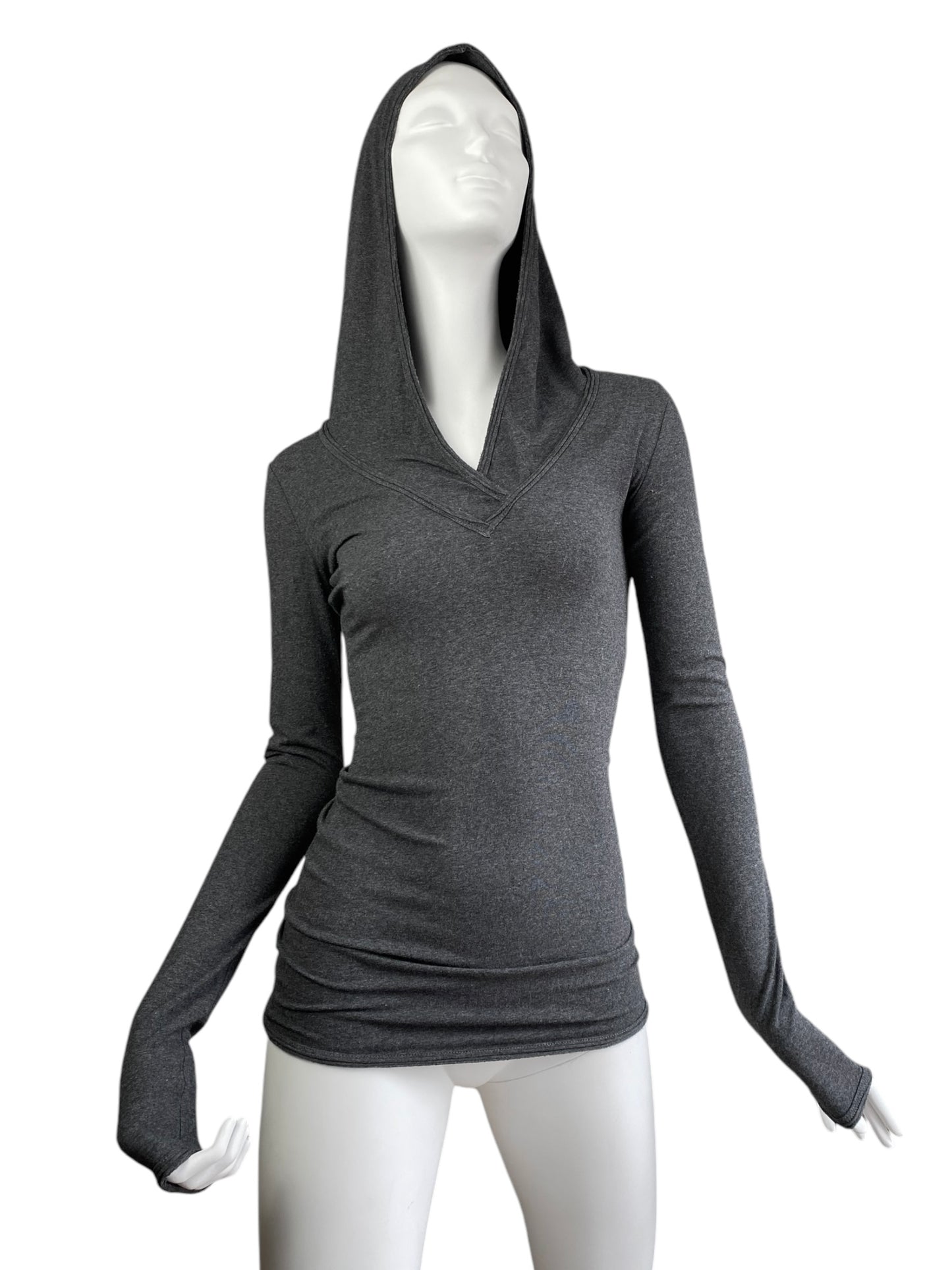 PLEIN SUD JEANIUS 2010s GREY HOODED TOP