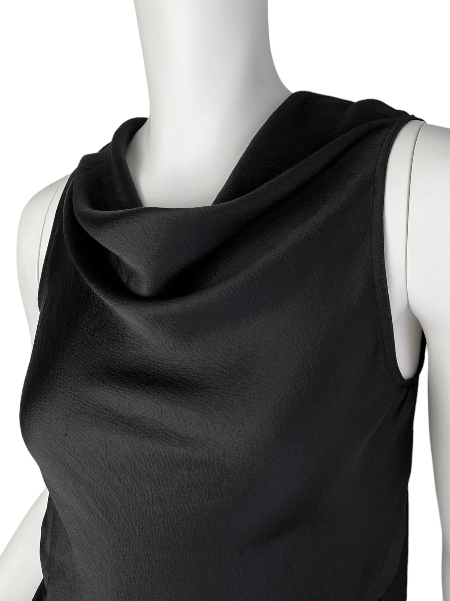 RICK OWENS SS2020 BLACK CUT OUT OPEN BACK TANK TOP