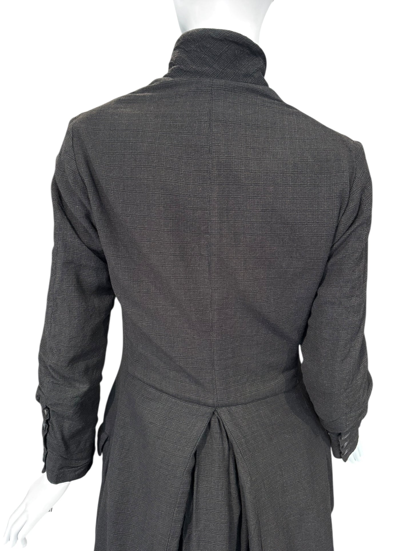 PAUL HARNDEN SHOEMAKERS 2010s DARK TAUPE WOOL COAT