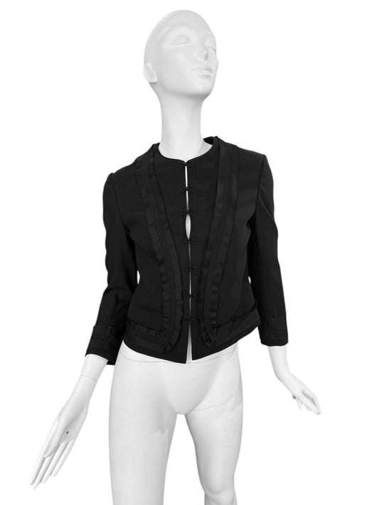 PLEIN SUD SS2006 BLACK MILITARY STYLE JACKET
