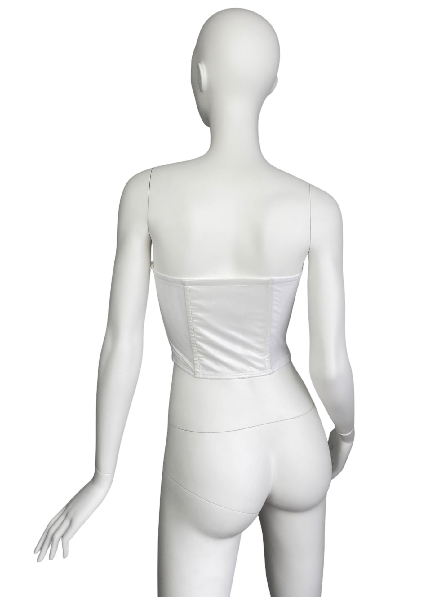 MAISON MARGIELA SS2018 BY GALLIANO WHITE CORSET TOP