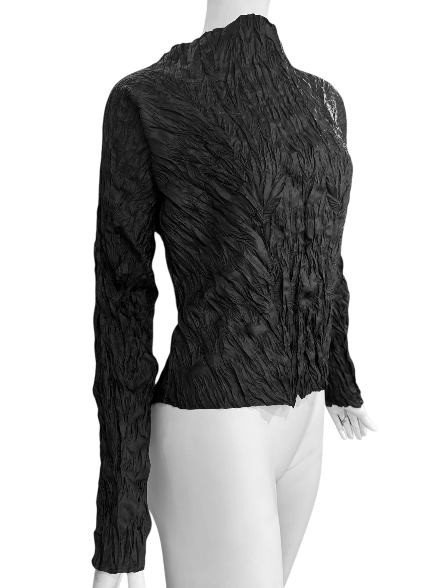 ISSEY MIYAKE SS1994 BLACK TEXTURED TOP