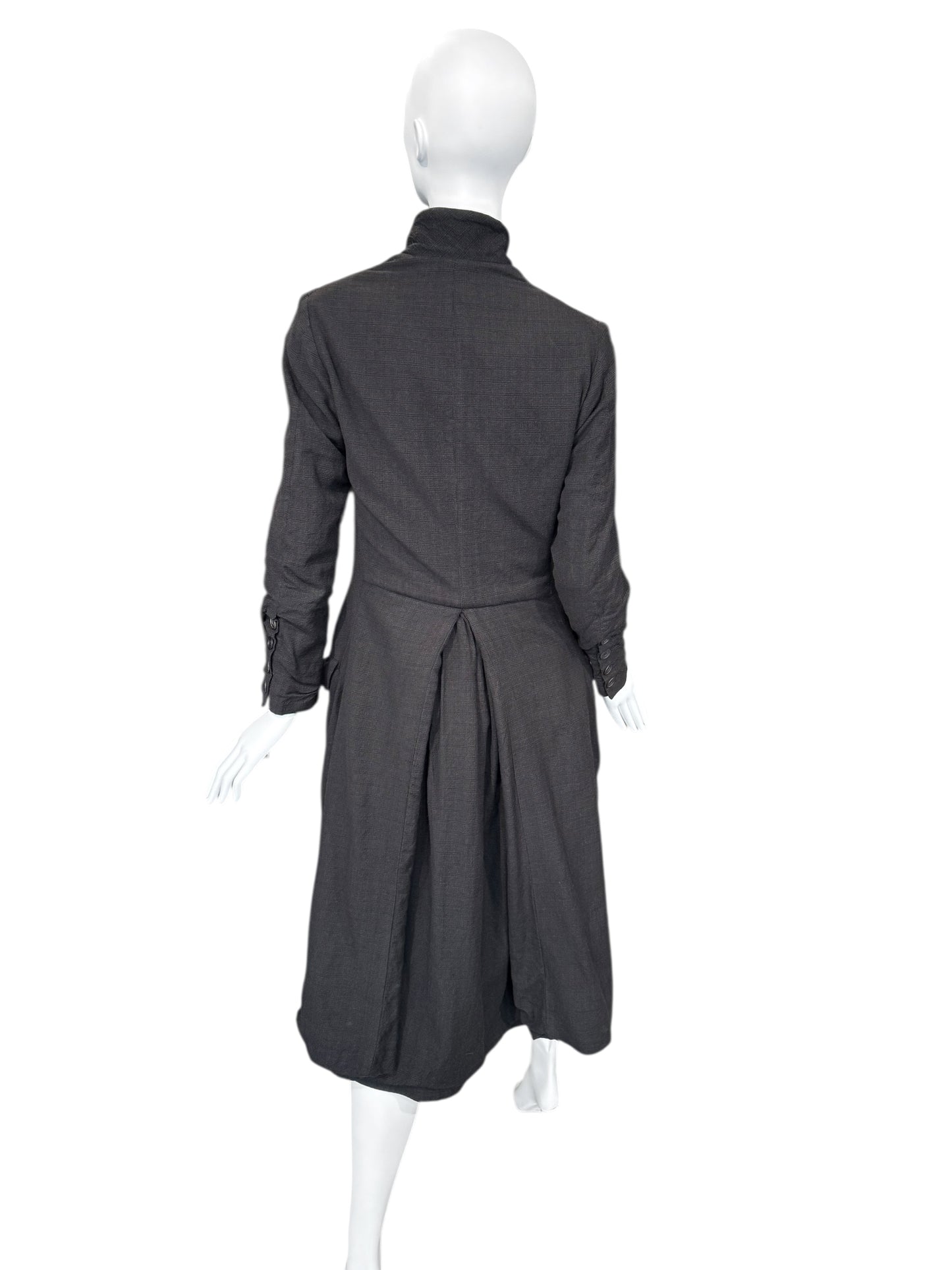 PAUL HARNDEN SHOEMAKERS 2010s DARK TAUPE WOOL COAT