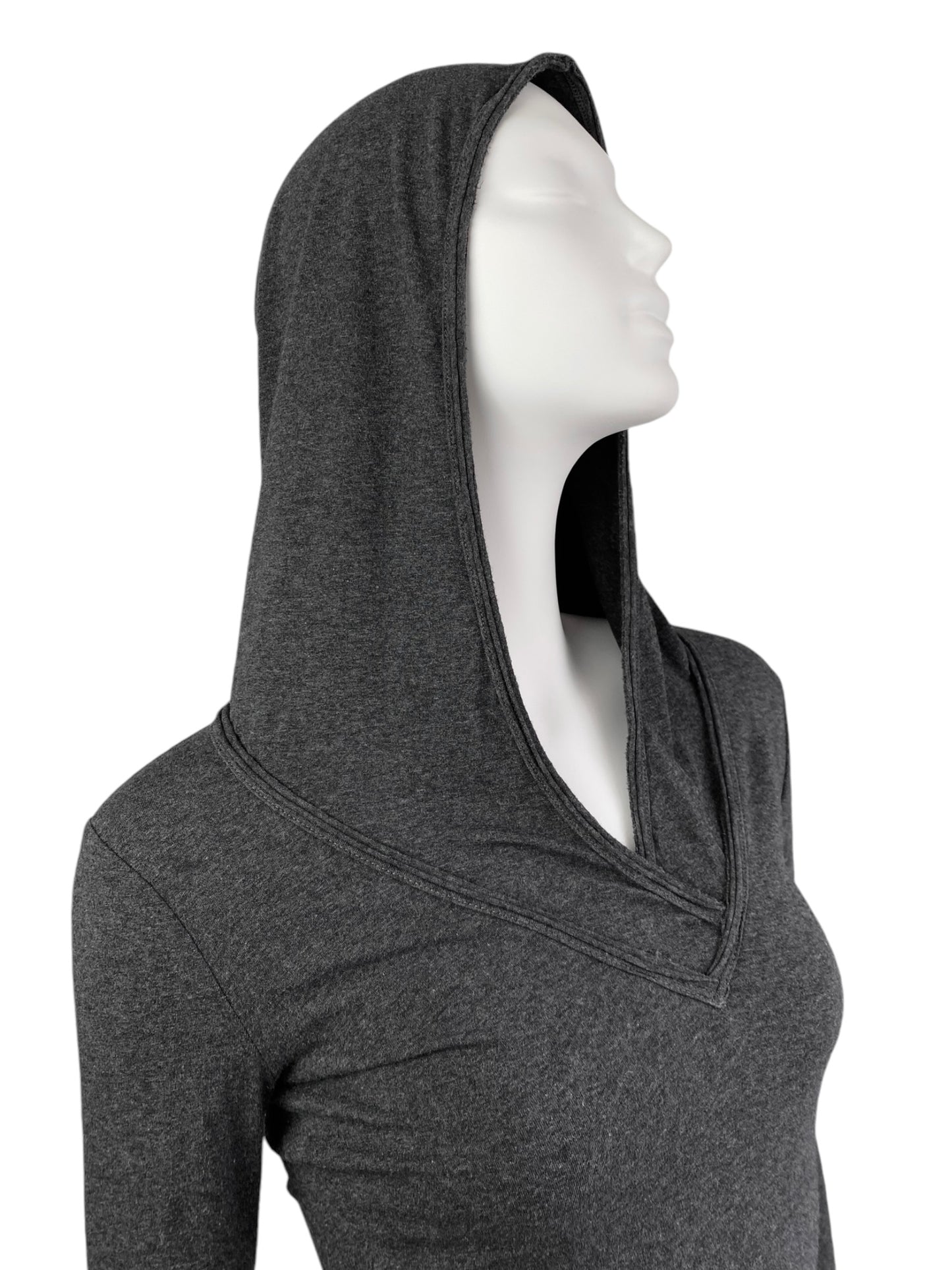 PLEIN SUD JEANIUS 2010s GREY HOODED TOP