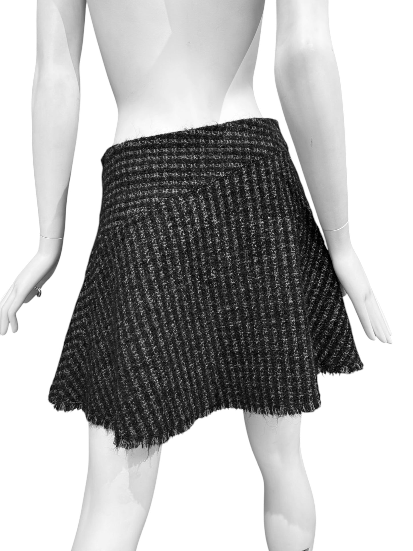 BALENCIAGA 2000s BY NICOLAS GHESQUIÈRE GREY MINI SKIRT
