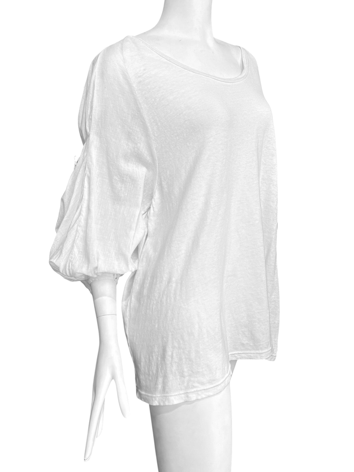 KAPITAL 2000s WHITE OVERSIZE BLOUSE