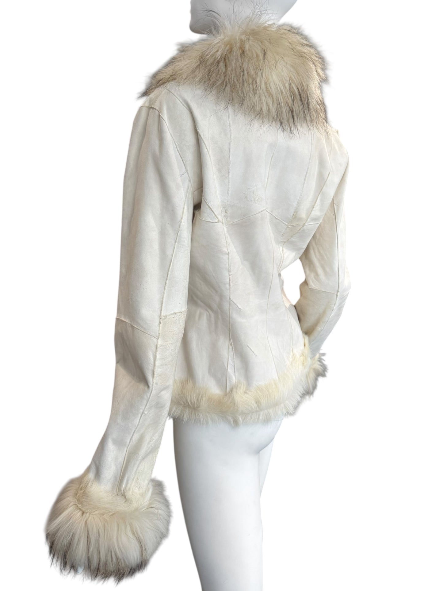 JITROIS 2000s CREAM FUR REVERSIBLE JACKET