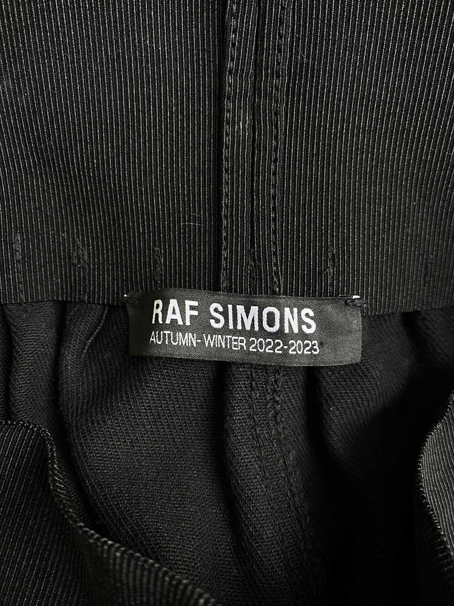 RAF SIMONS FW2022 BLACK BAGGY JEANS