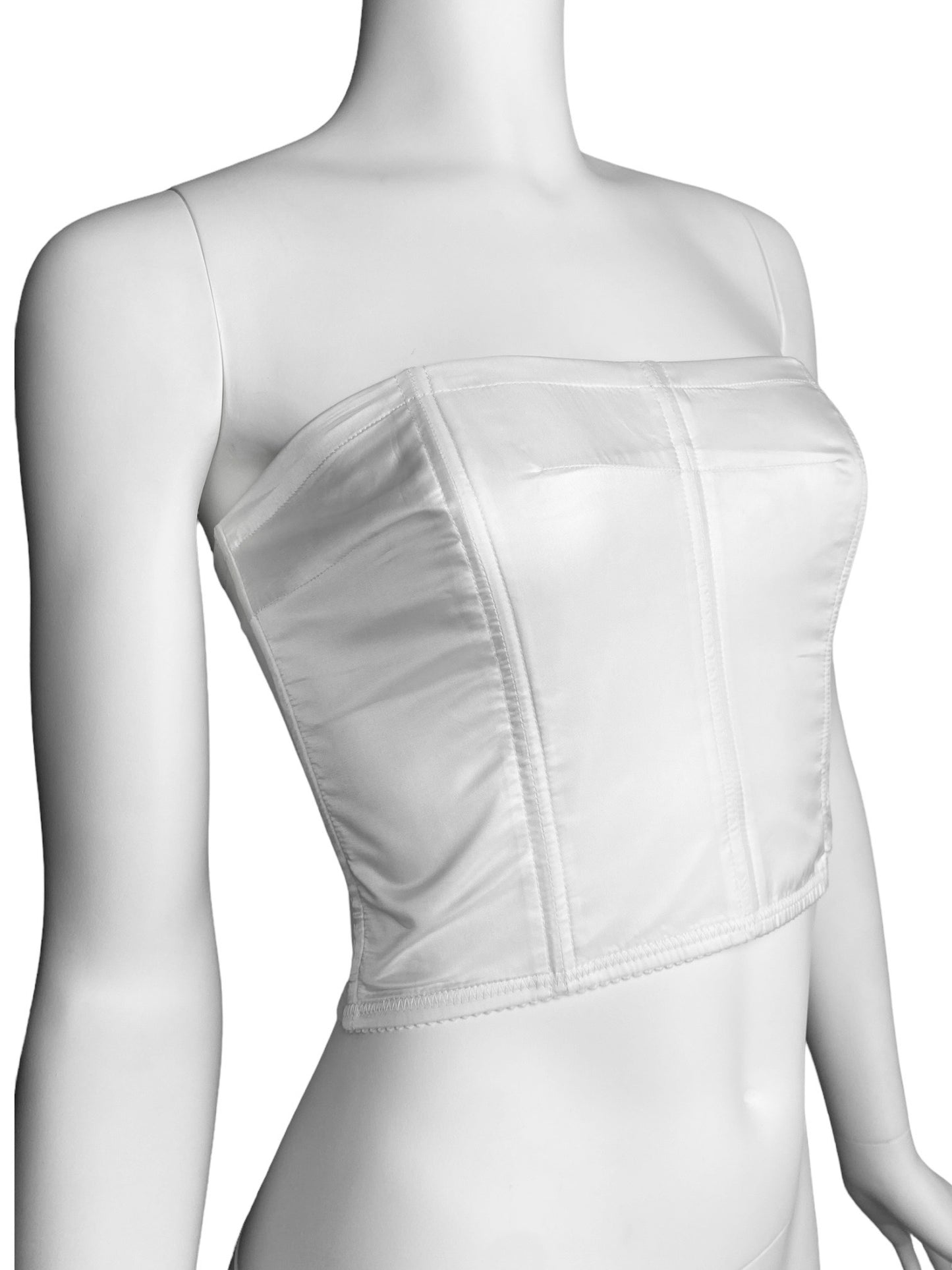 MAISON MARGIELA SS2018 BY GALLIANO WHITE CORSET TOP