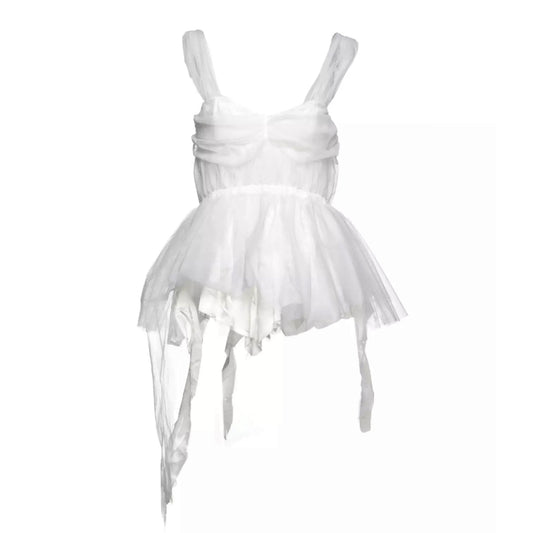 MM6 MARGIELA SS2020 WHITE TULLE TUTU TOP