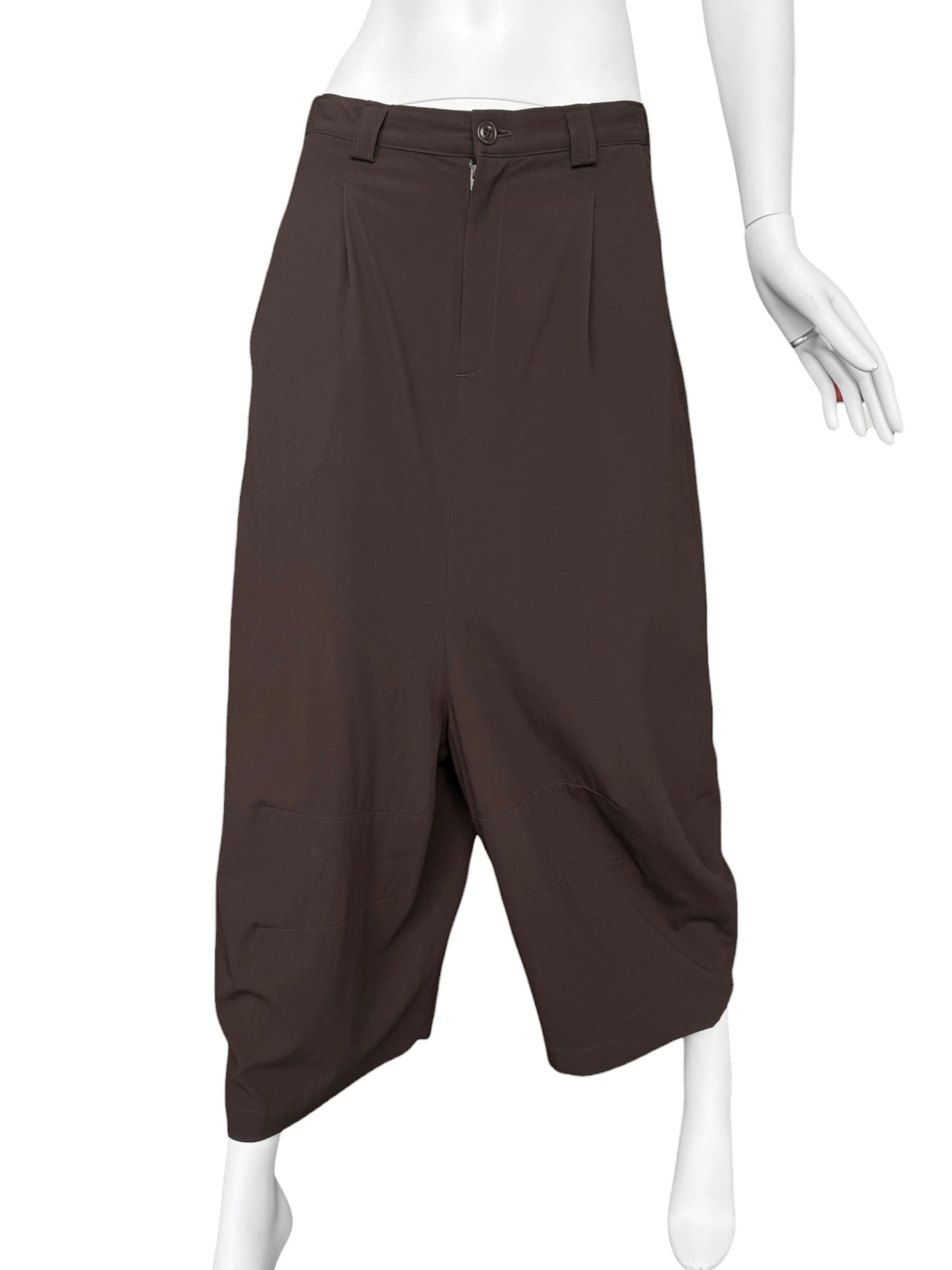 SHIRIN GUILD 1990s BROWN HAREM PANTS