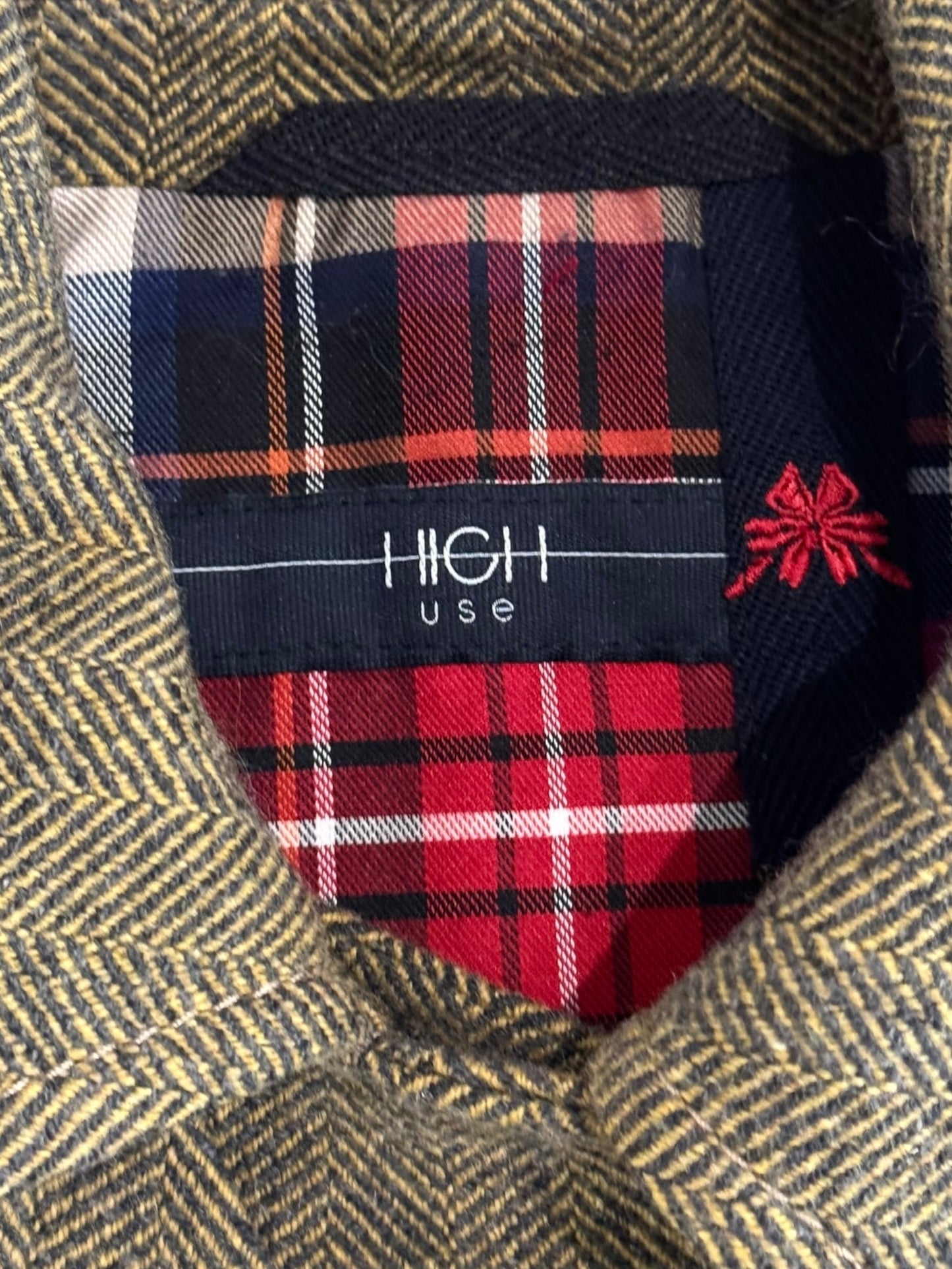 HIGH 2010s GREEN WOOL DOUBLE BREASTED JACKET