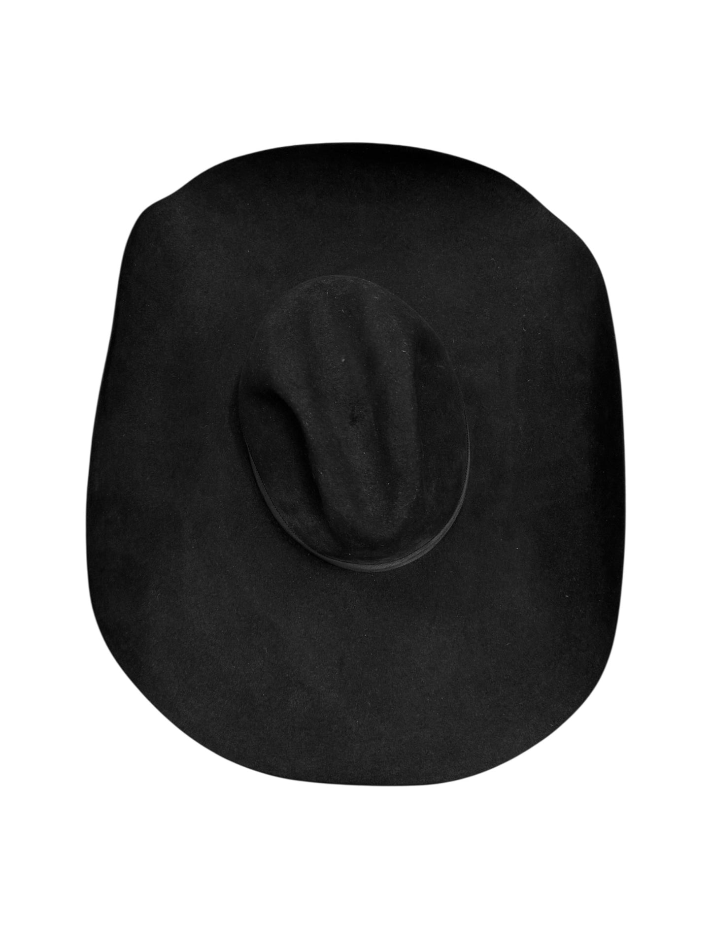 SAINT LAURENT 2010s BY HEDI SLIMANE RABBIT FUR FELT WIDE-BRIM HAT