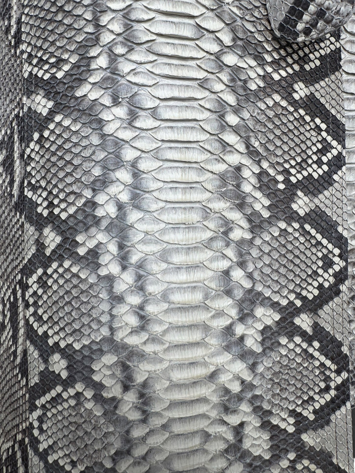 JITROIS 2000s CREAM PYTHON LEATHER COAT