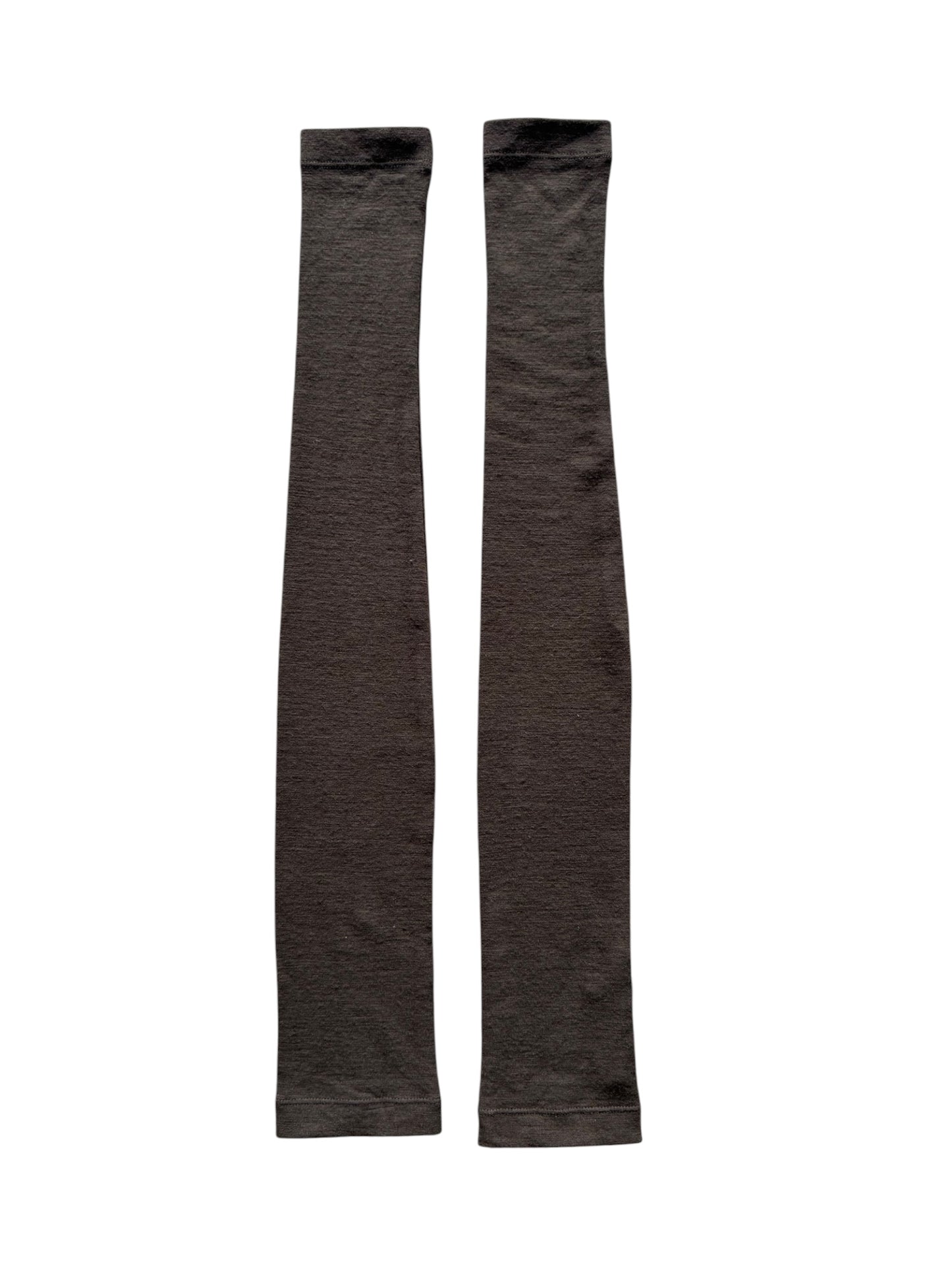PLEIN SUD 2000s BROWN WOOL ARM/LEG WARMERS