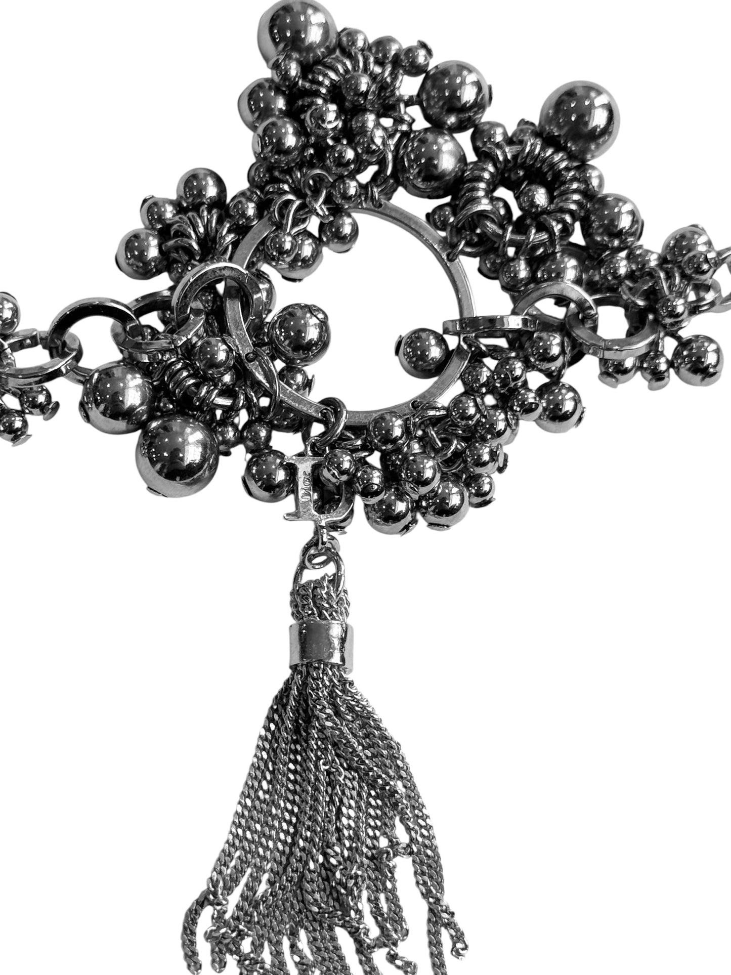 DIOR 2000s BY GALLIANO SILVER PLATED TRINKET BRACELET