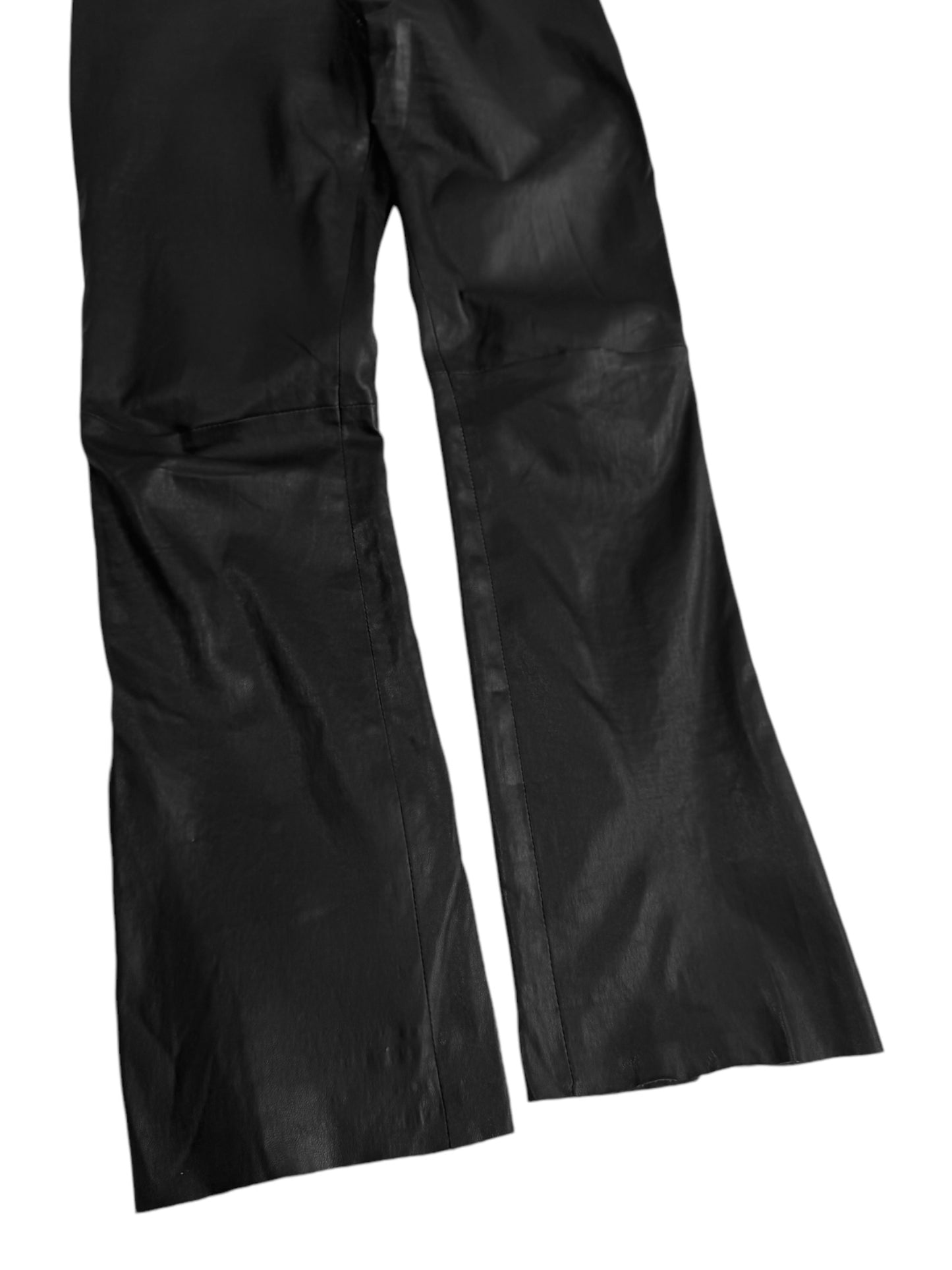 JITROIS 2010s BLACK LEATHER PANTS