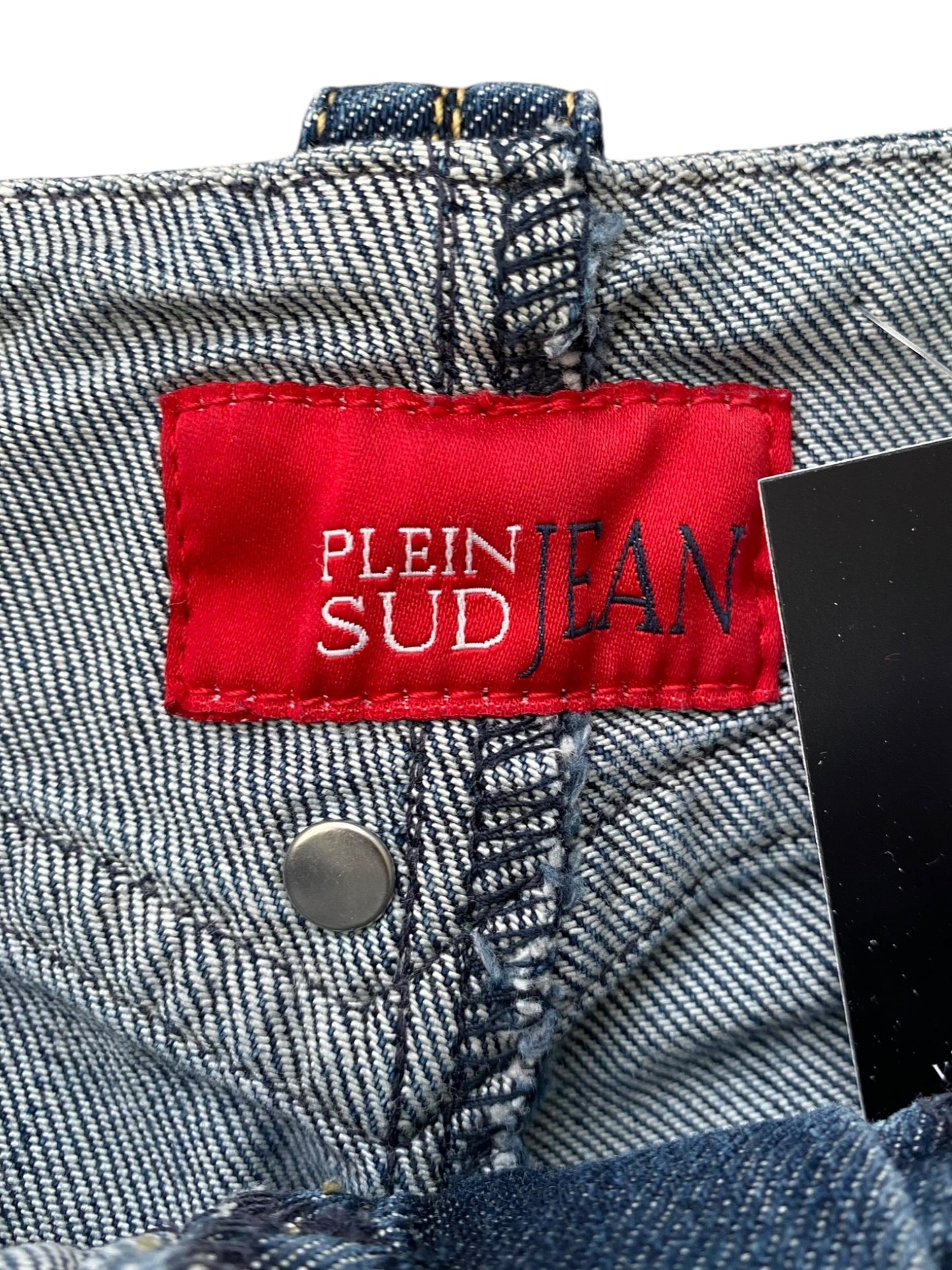 PLEIN SUD JEANS 2000s BLUE DENIM CAPRI PANTS