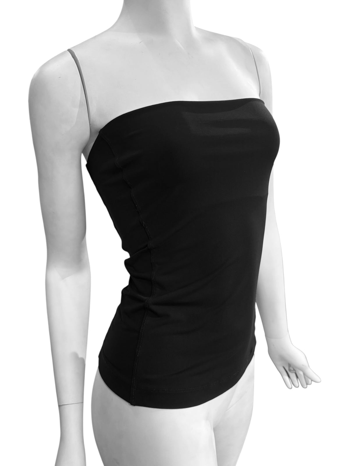 PLEIN SUD 2000s BLACK BUSTIER TOP