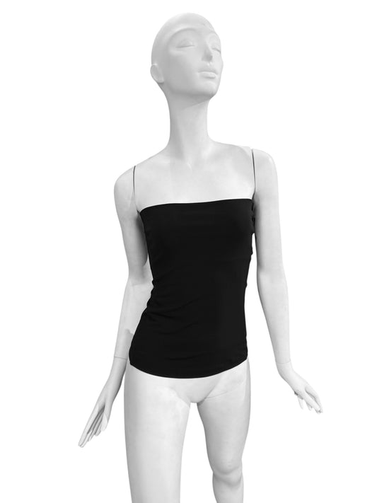 PLEIN SUD 2000s BLACK BUSTIER TOP