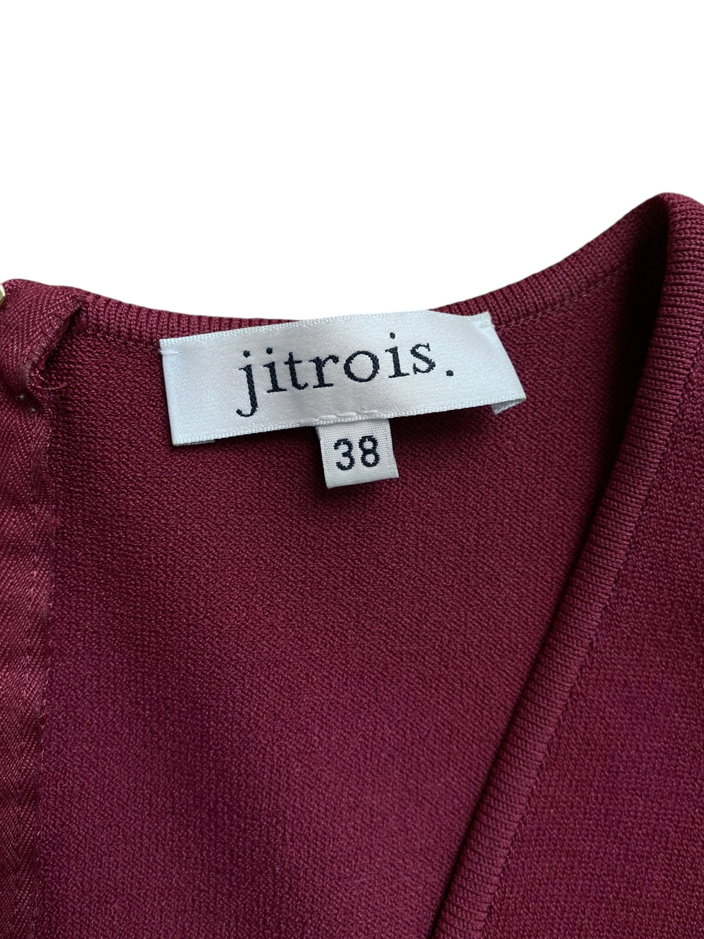 JITROIS 2010s RED BI-MATERIAL TANK TOP