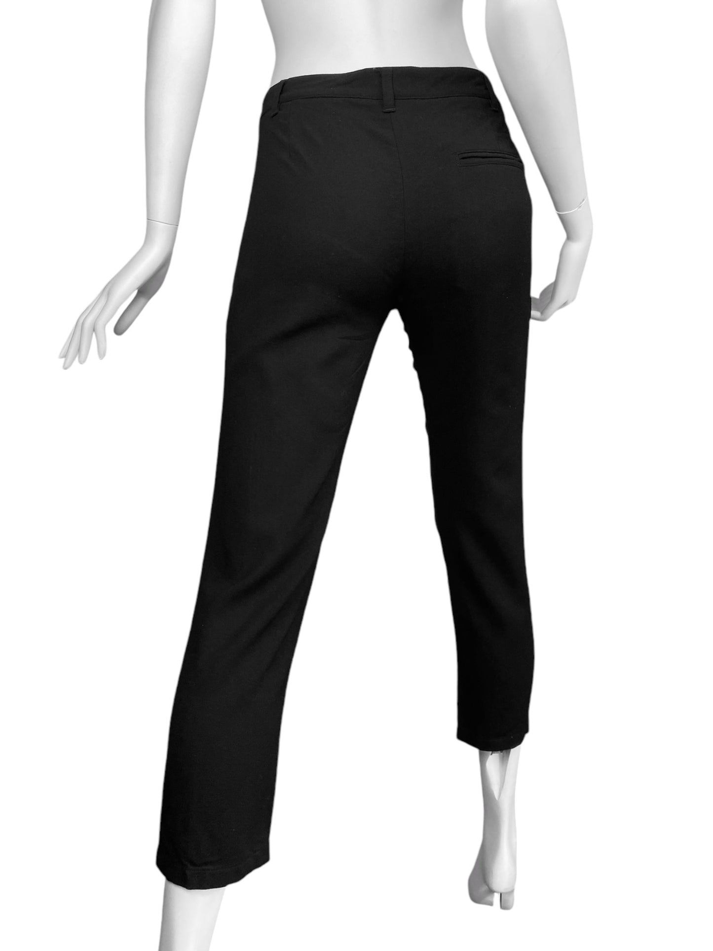 ANN DEMEULEMEESTER 2000s BLACK CAPRI PANTS