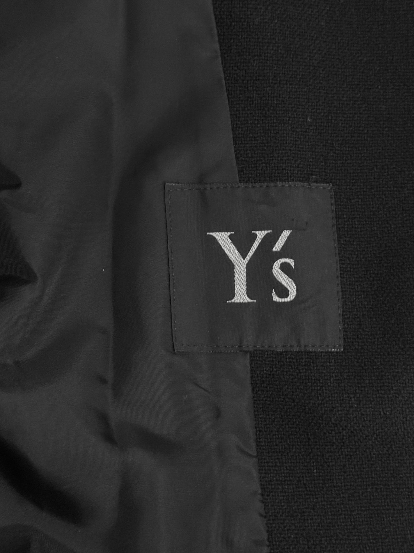Y’S YOHJI YAMAMOTO FW1997 BLACK WOOL BUTTONS BLAZER