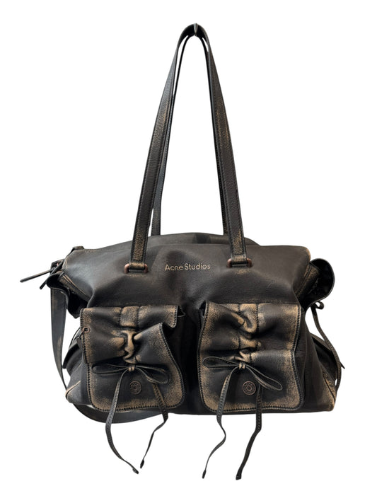 ACNE STUDIOS SS2025 BROWN LEATHER BAG