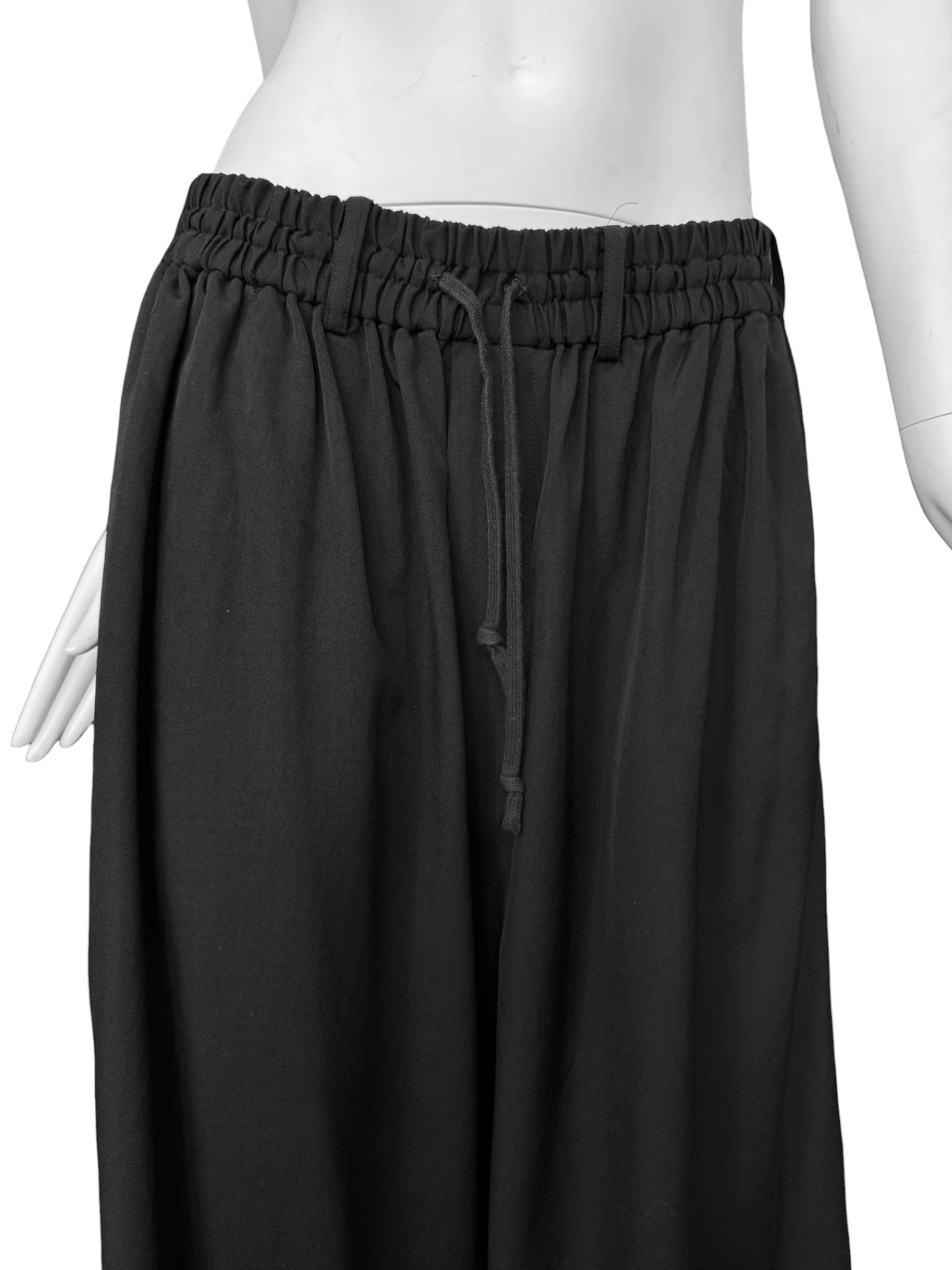 S’YTE YOHJI YAMAMOTO 2010s BLACK WOOL CULOTTE SKIRT