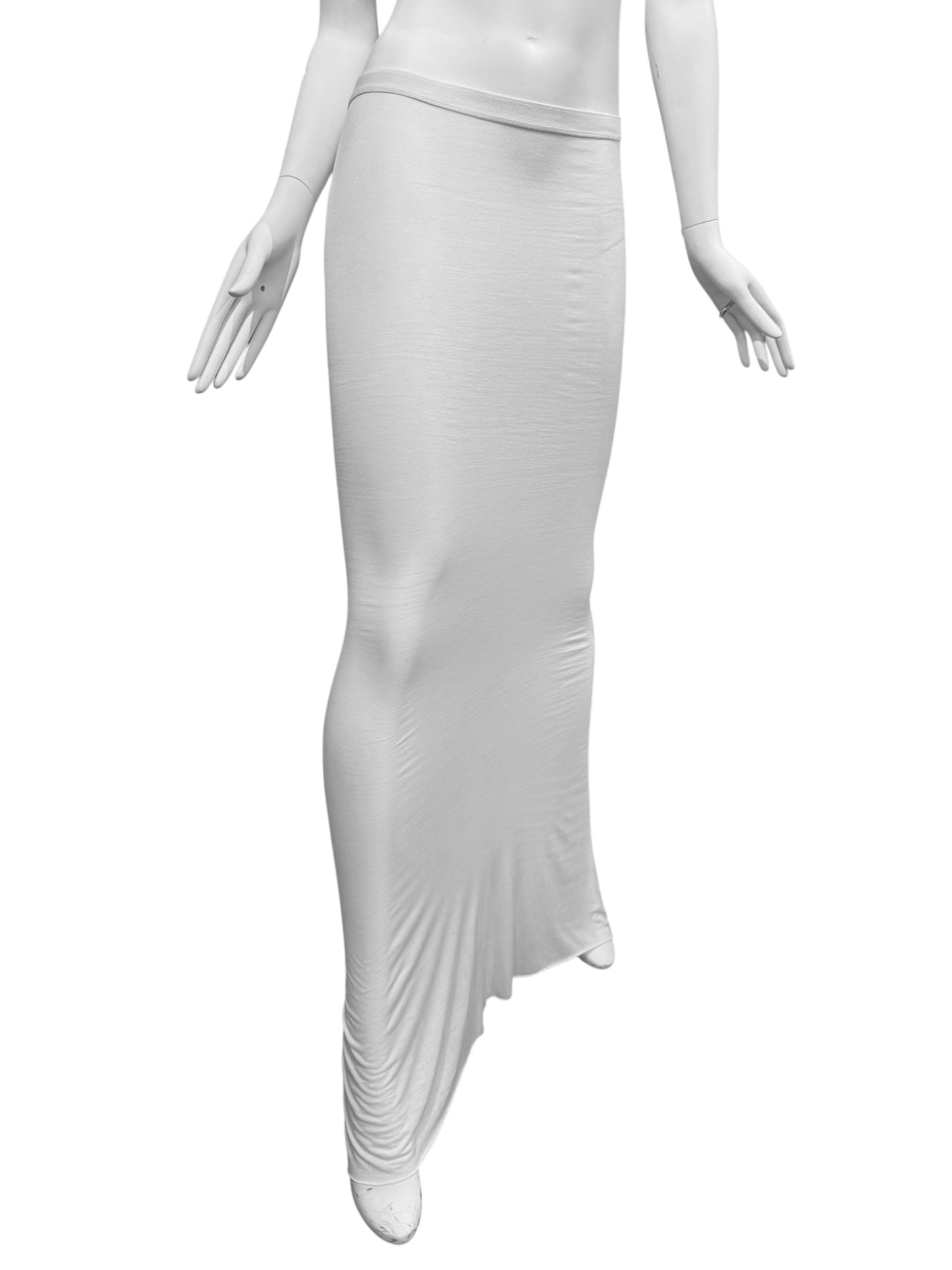 RICK OWENS LILIES 2020s WHITE FLOOR-LENGTH SKIRT