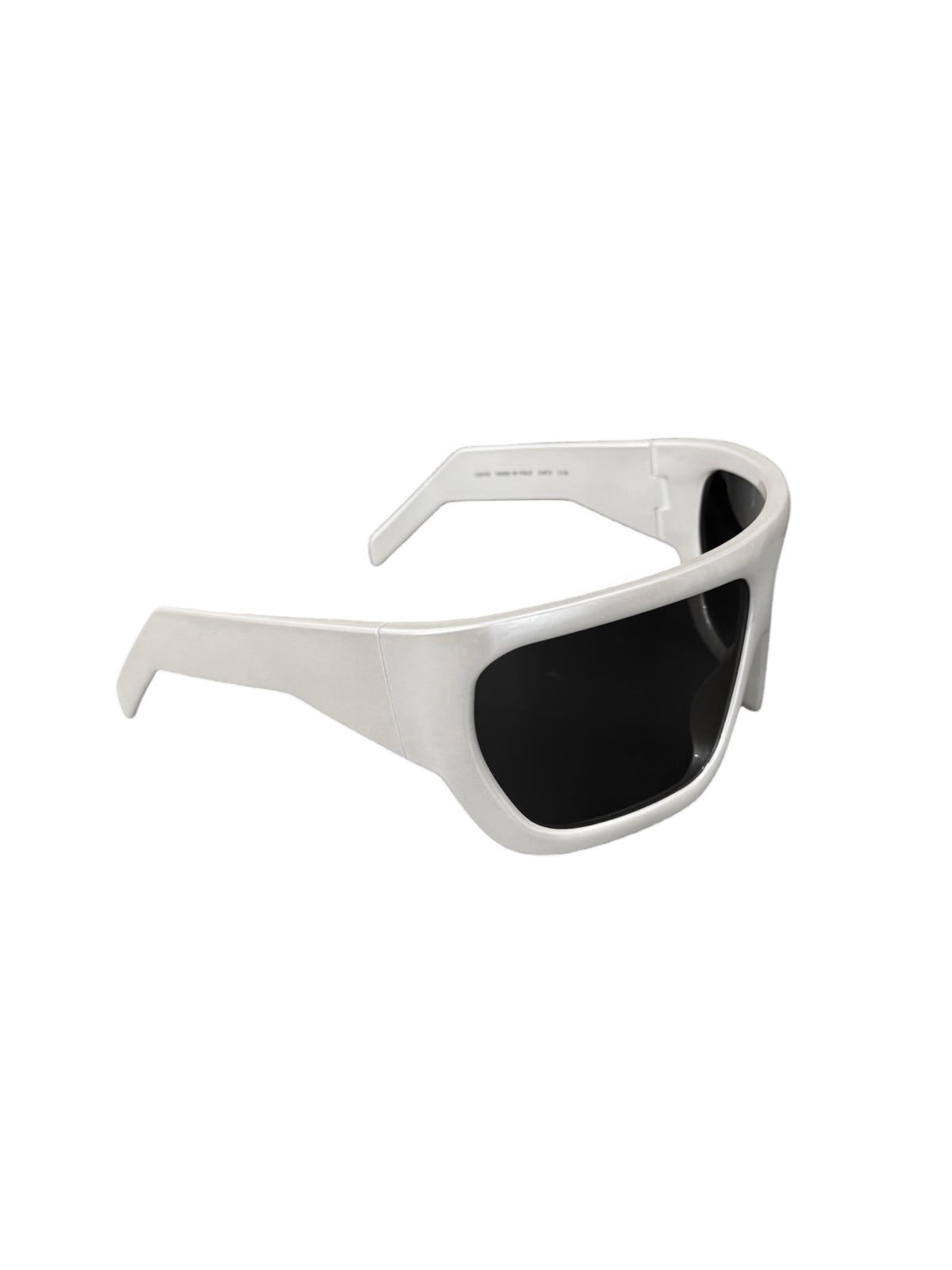 RICK OWENS FW2022 ‘STROBE’ WHITE MASK SUNGLASSES