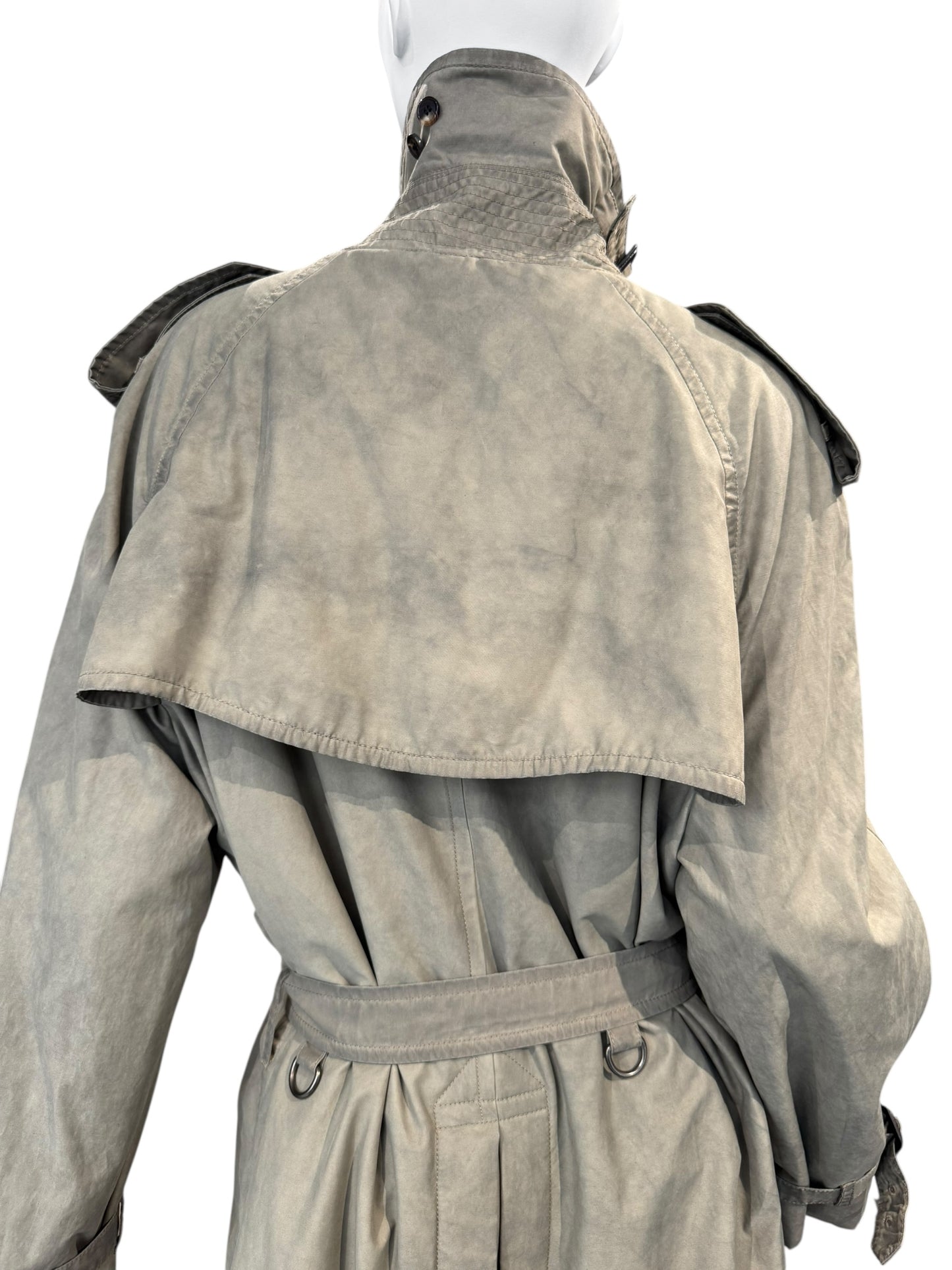 MAISON MARGIELA FW2019 BY JOHN GALLIANO BEIGE DESTRUCTURED TRENCH COAT