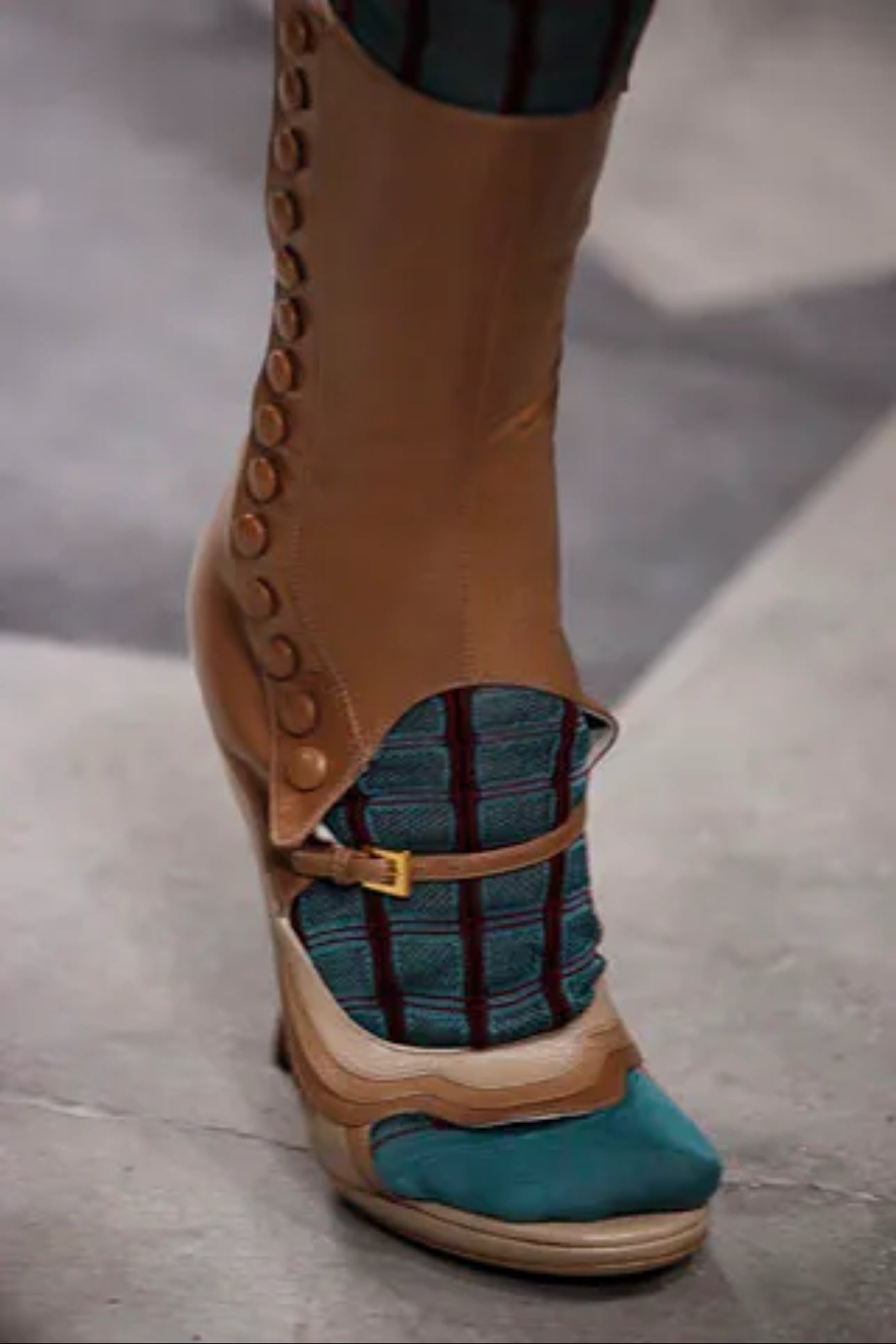 PRADA SS2008 BROWN LEATHER SANDAL BOOTS