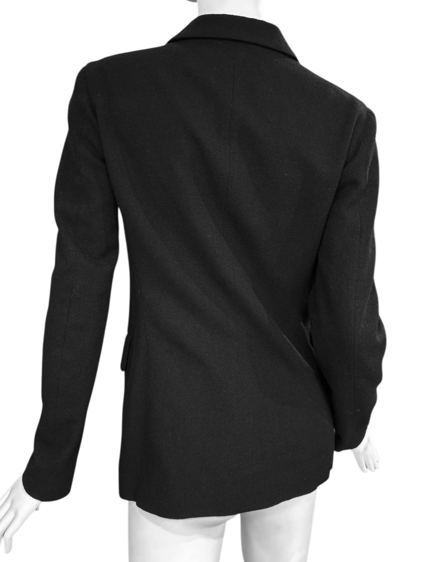 Y’S YOHJI YAMAMOTO FW1997 BLACK WOOL BUTTONS BLAZER